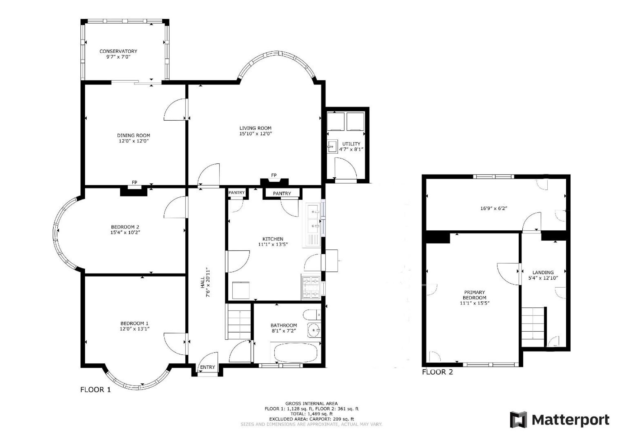 Floor plan — Pentre Celyn, Ruthin, LL15