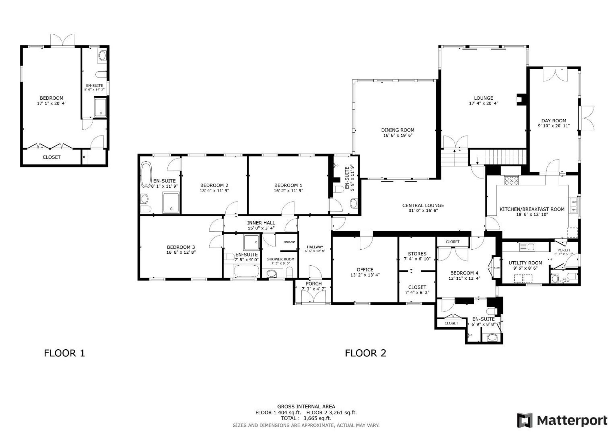 Floor plan — Llanfair Dyffryn Clwyd, Ruthin, LL15