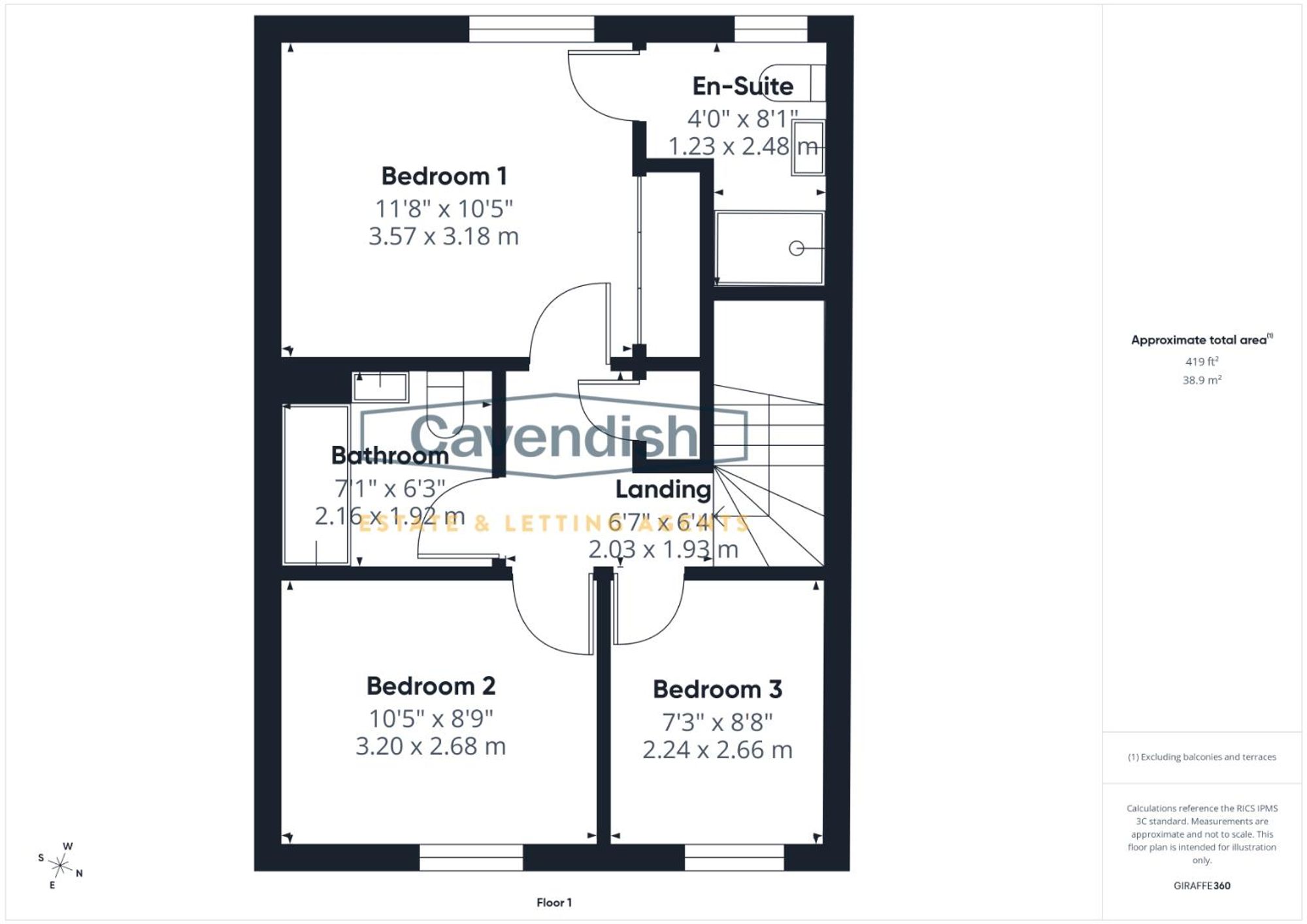 Floor plan — Alanbrooke Road, Saighton, CH3
