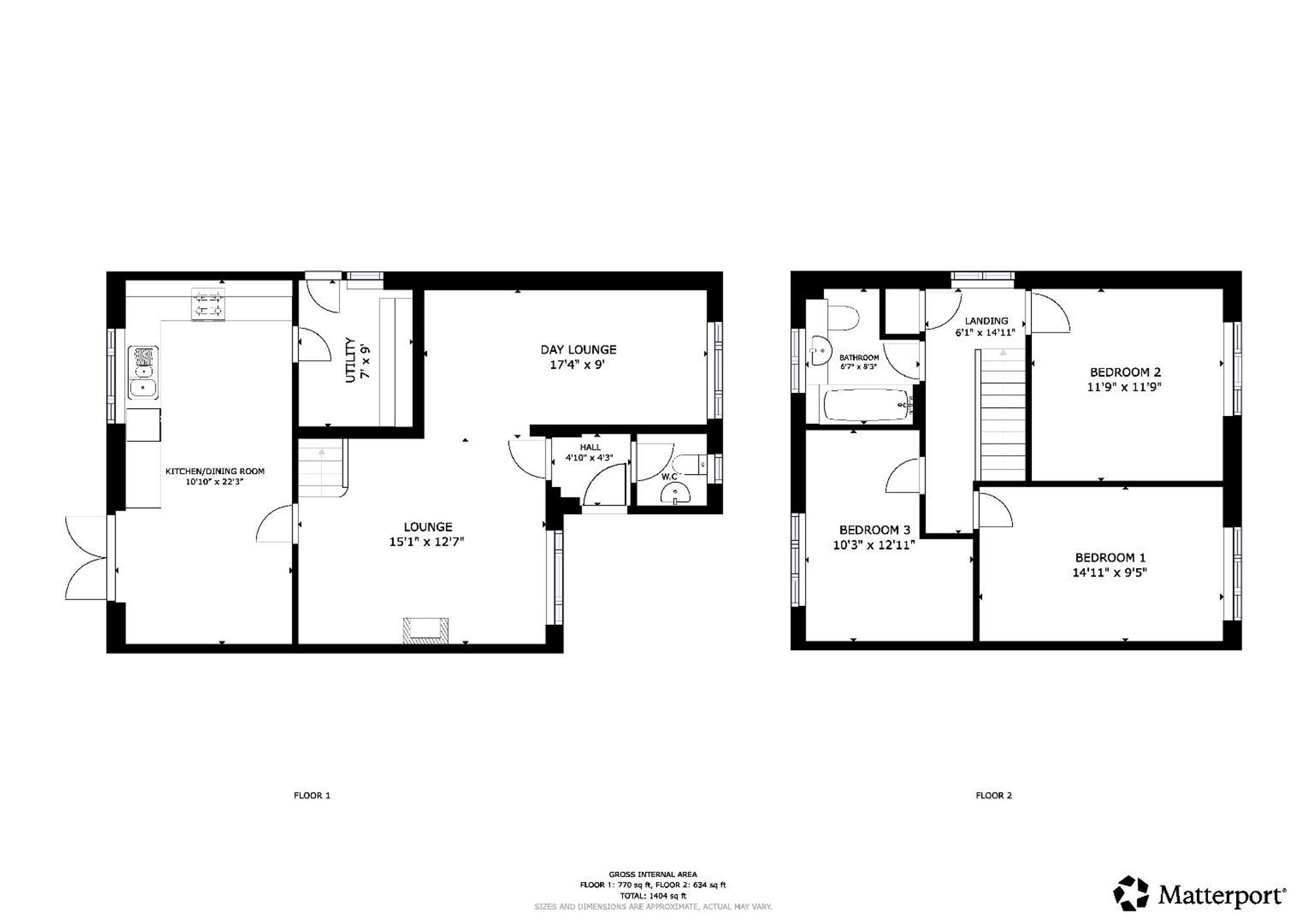 Floor plan — Ffordd Yr Orsaf, Rhewl, LL15