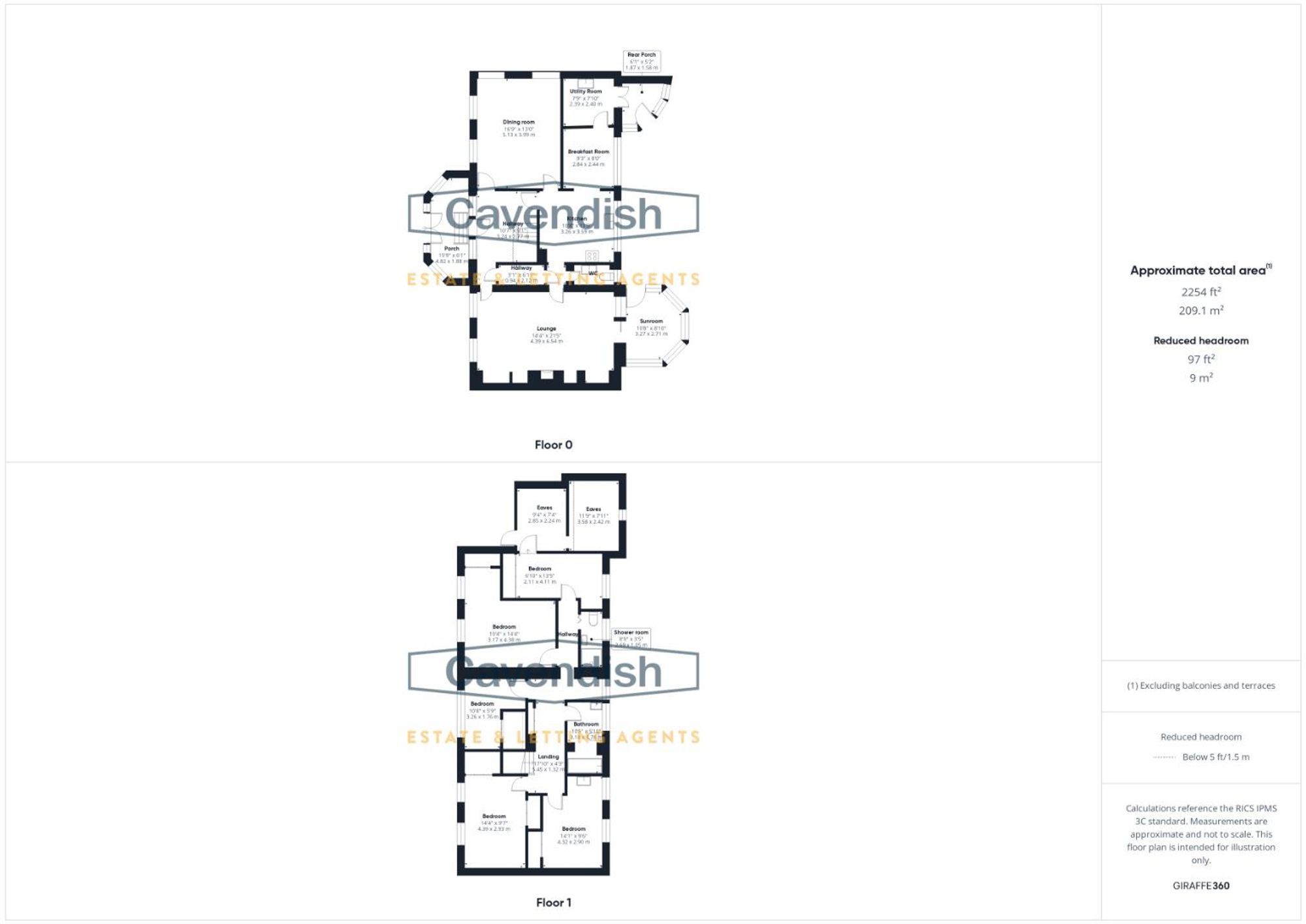 Floor plan — Llannerch Park, St. Asaph, LL17