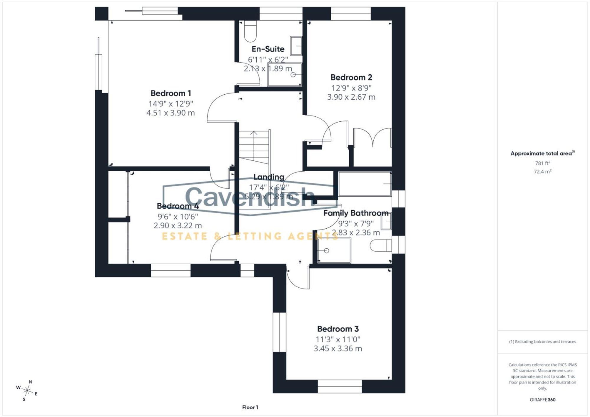 Floor plan — Gatesheath Lane, Tattenhall, CH3