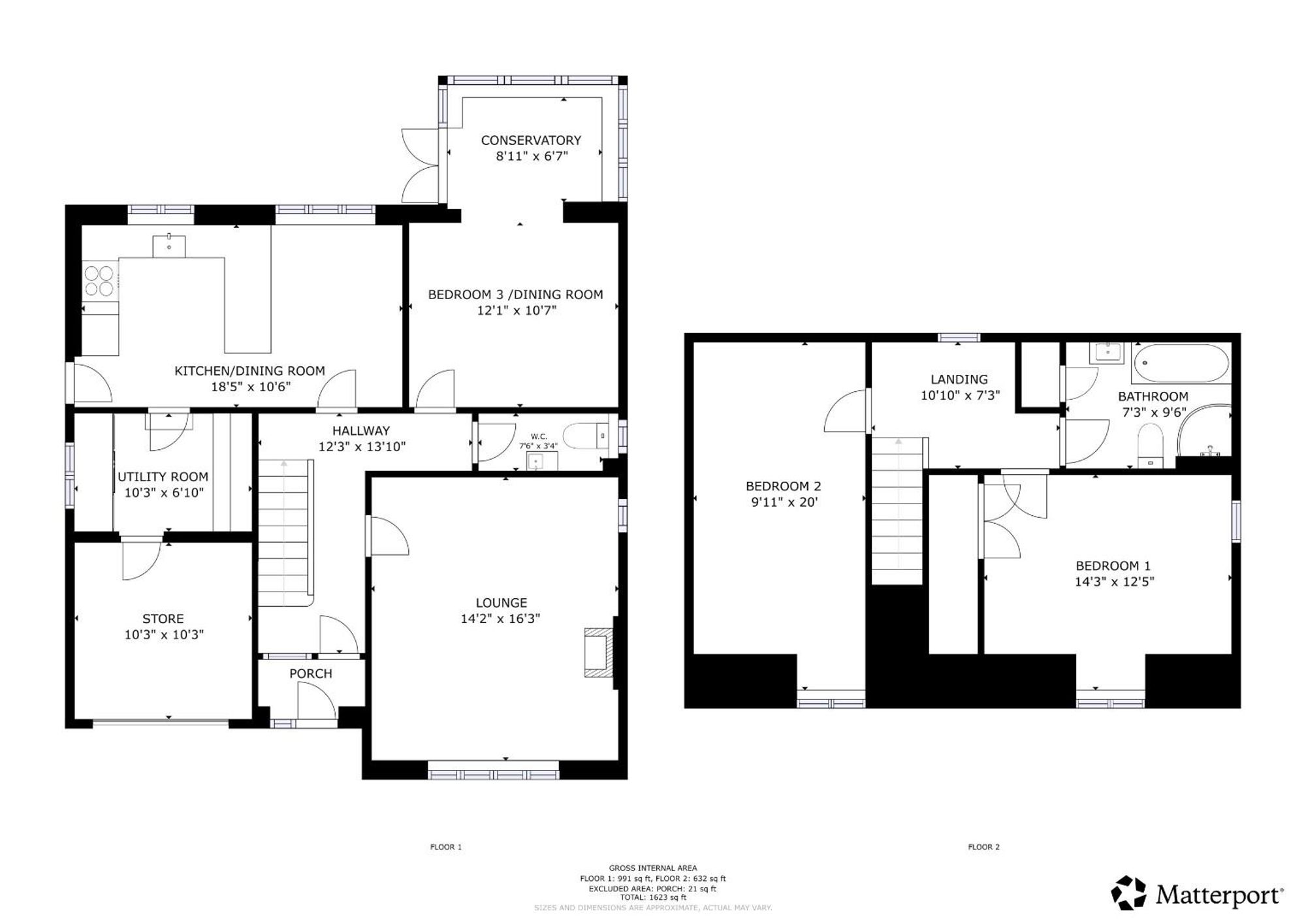 Floor plan — Henllan Road, Trefnant, LL16