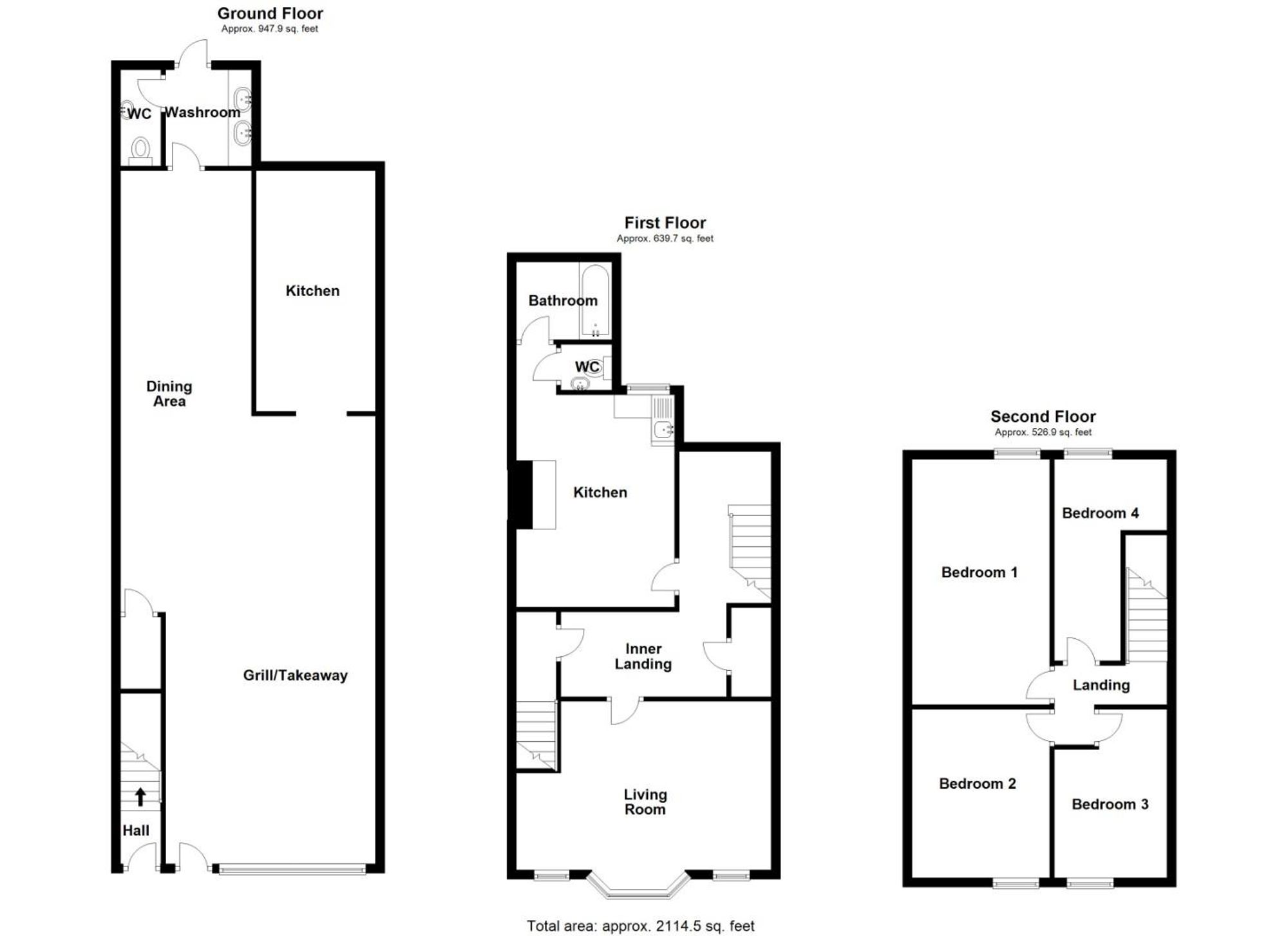 Floor plan — Brook Street, Chester, CH1