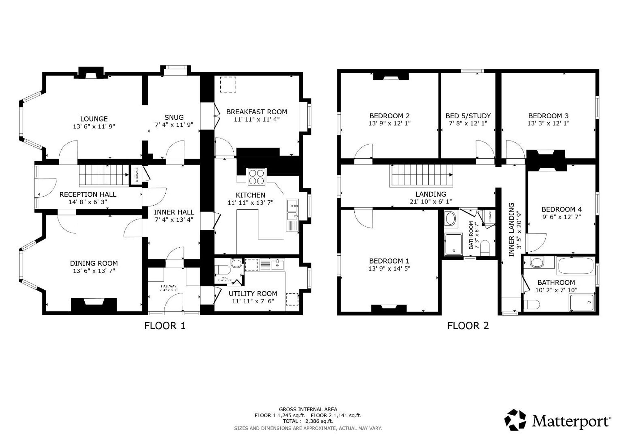 Floor plan — Llandderfel, Bala, LL23