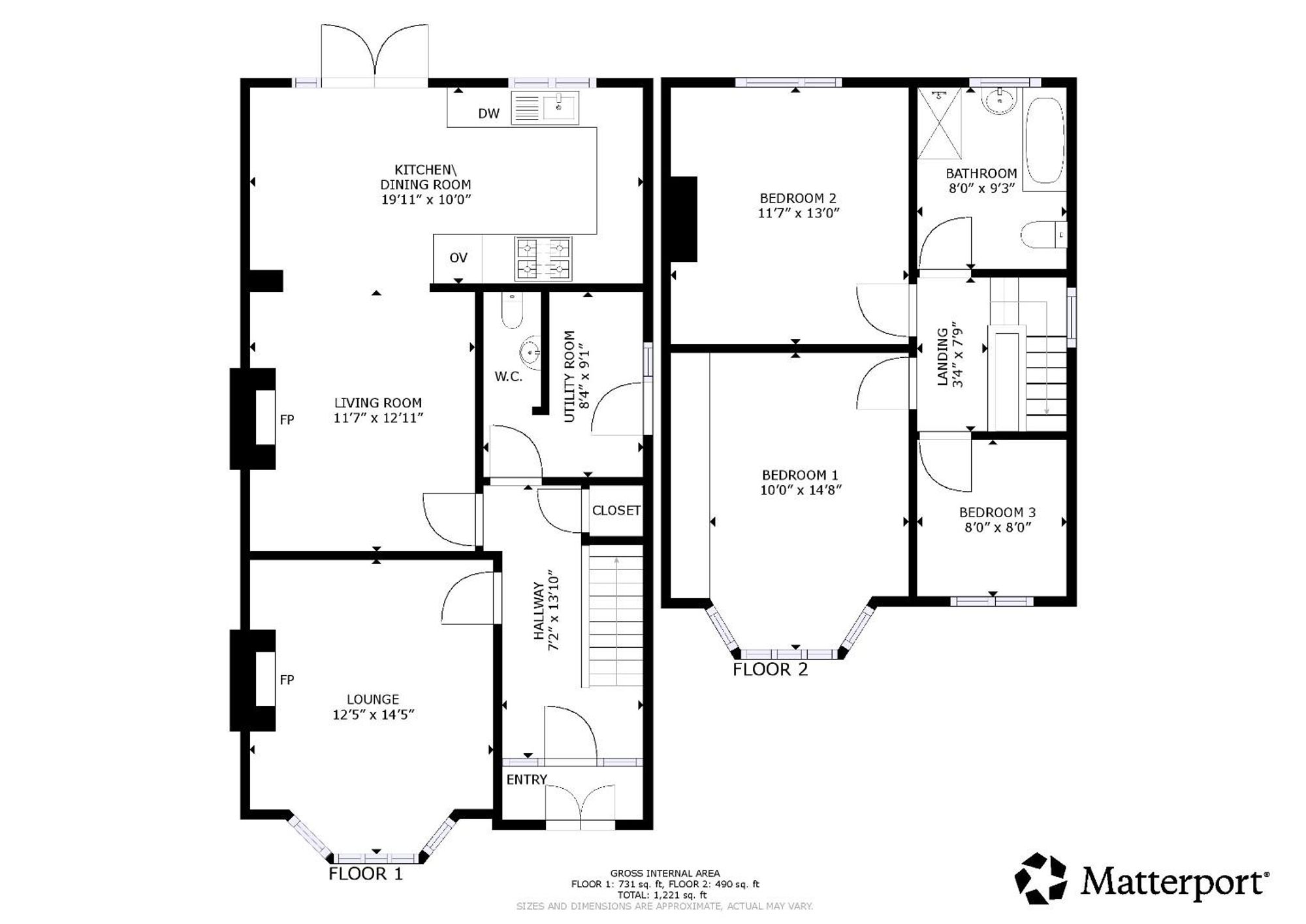 Floor plan — Wern Uchaf, Ruthin, LL15