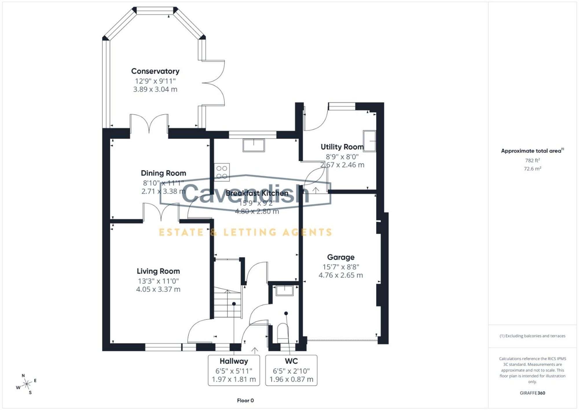 Floor plan — Foxall Way, Great Sutton, CH66