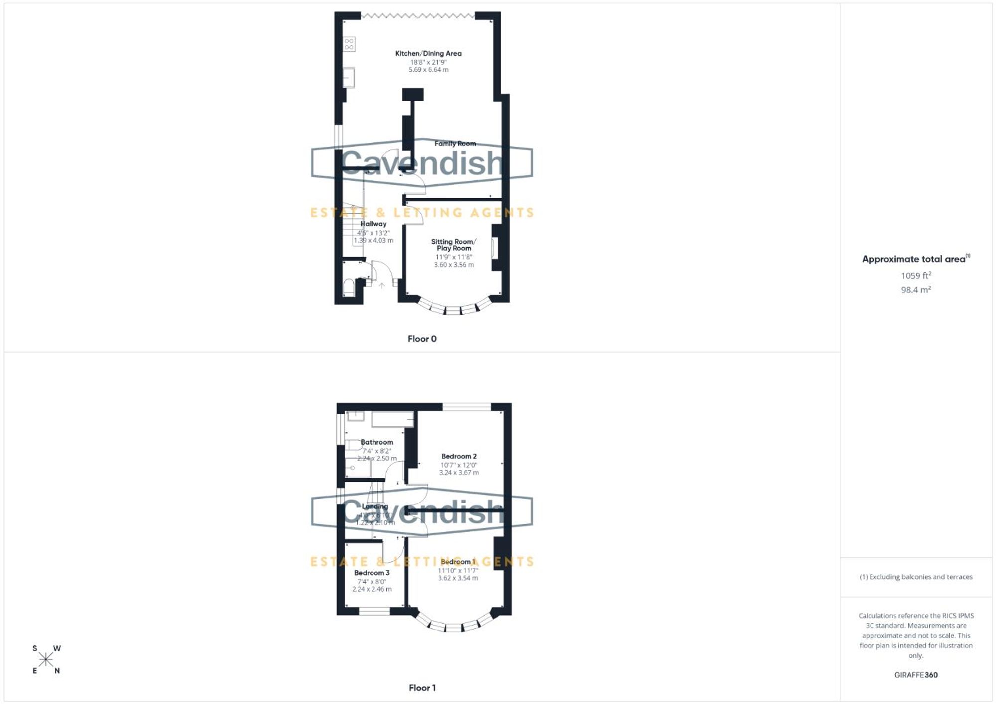 Floor plan — Marlston Avenue, Chester, CH4