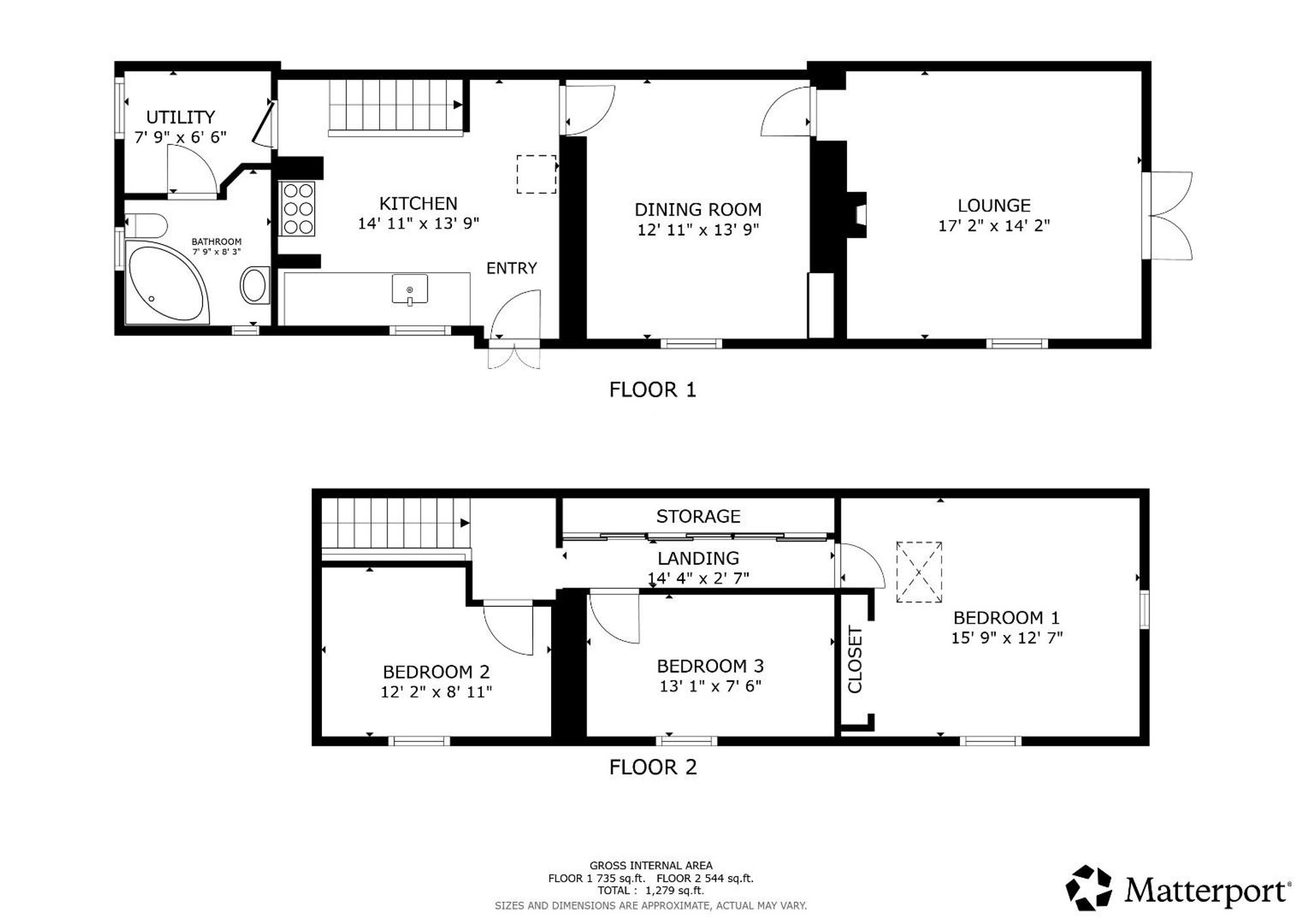 Floor plan — Pwllglas, Ruthin, LL15
