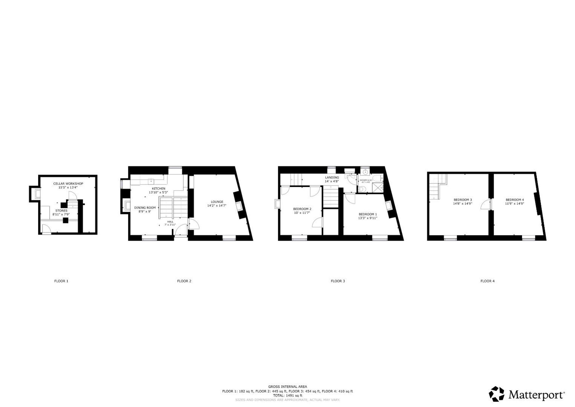 Floor plan — Llandderfel, Bala, LL23