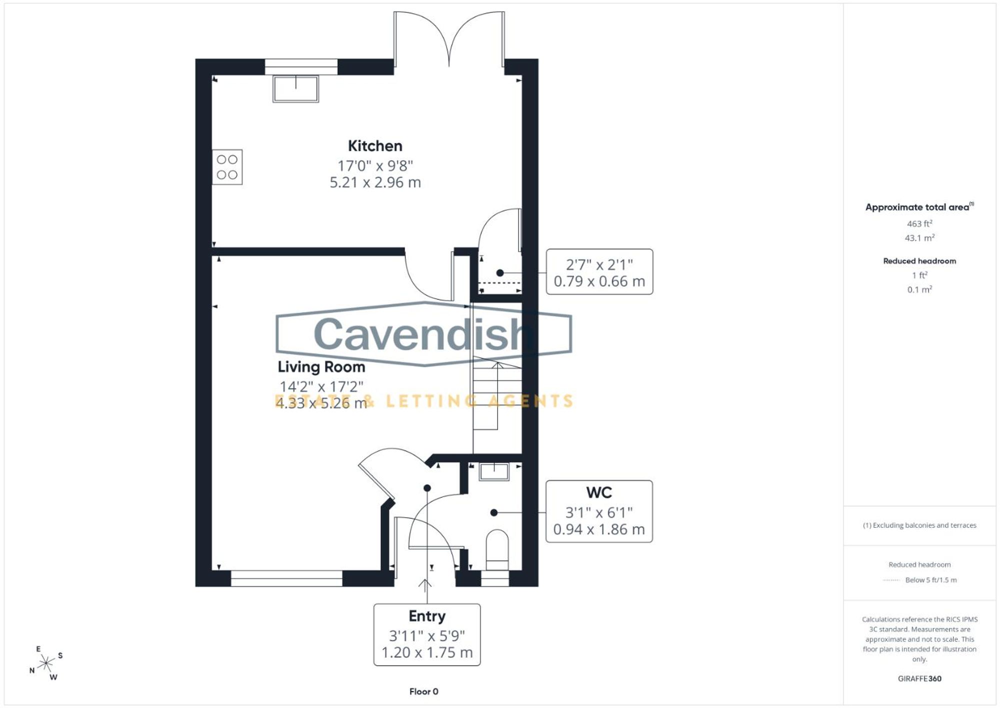 Floor plan — Clos Hendre, Llanfair Dyffryn Clwyd, LL15