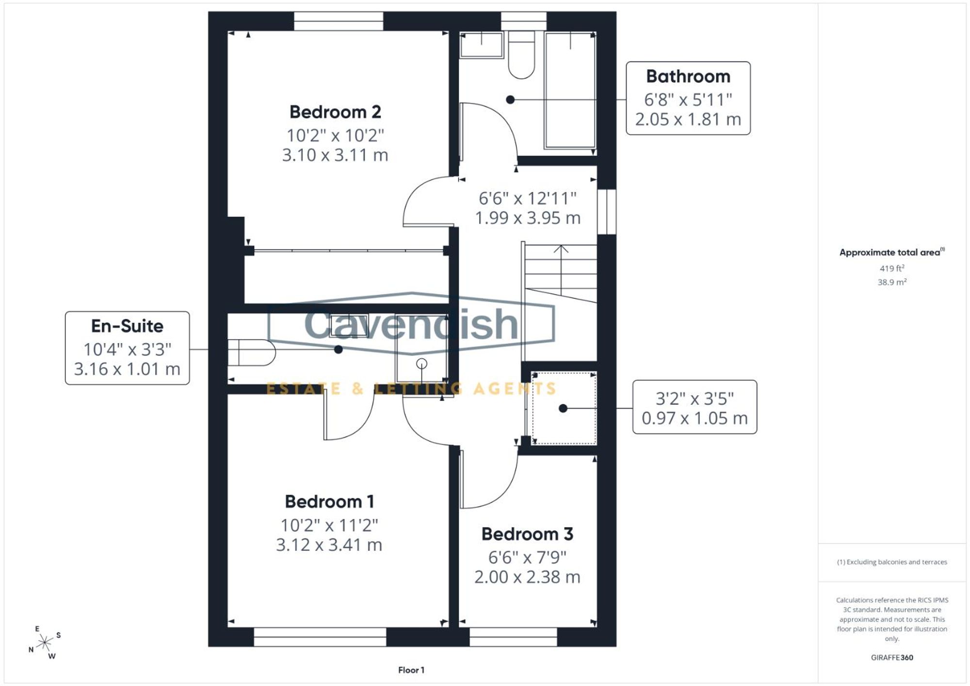 Floor plan — Clos Hendre, Llanfair Dyffryn Clwyd, LL15