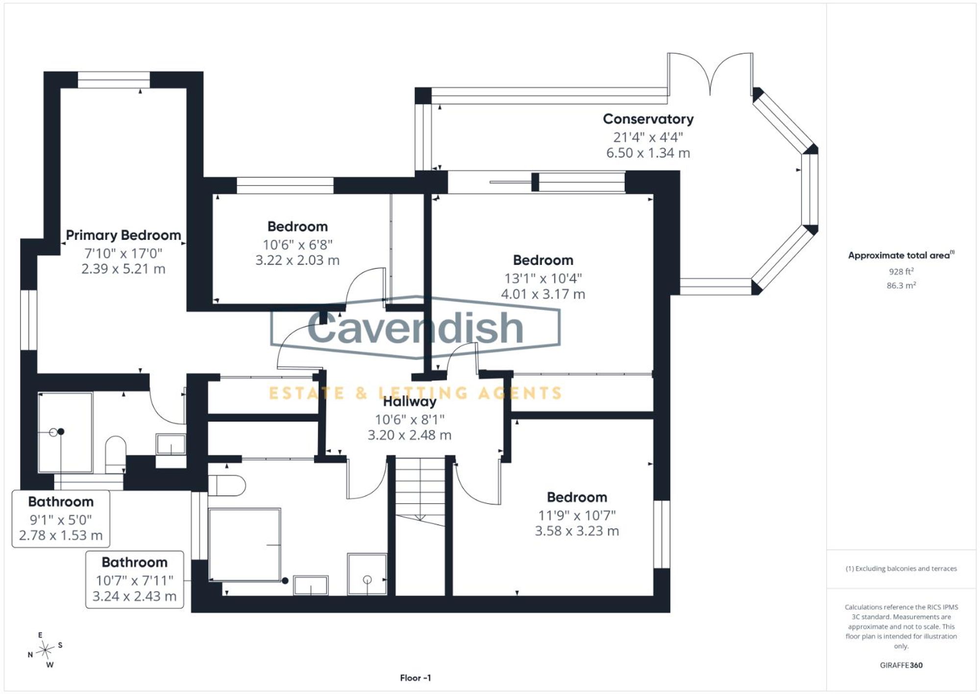 Floor plan — Black Brook, Sychdyn, CH7