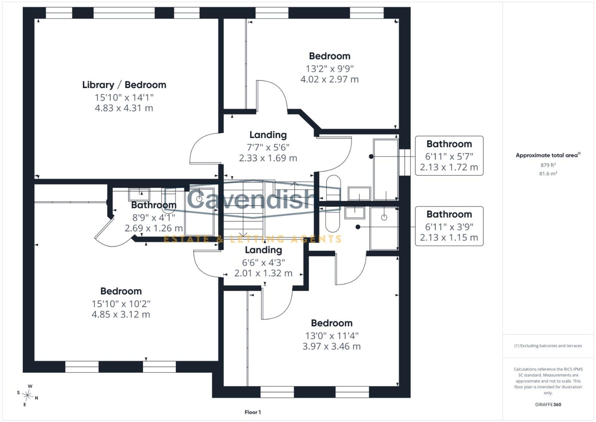 Floor plan — Flint Mountain, Flint, CH6