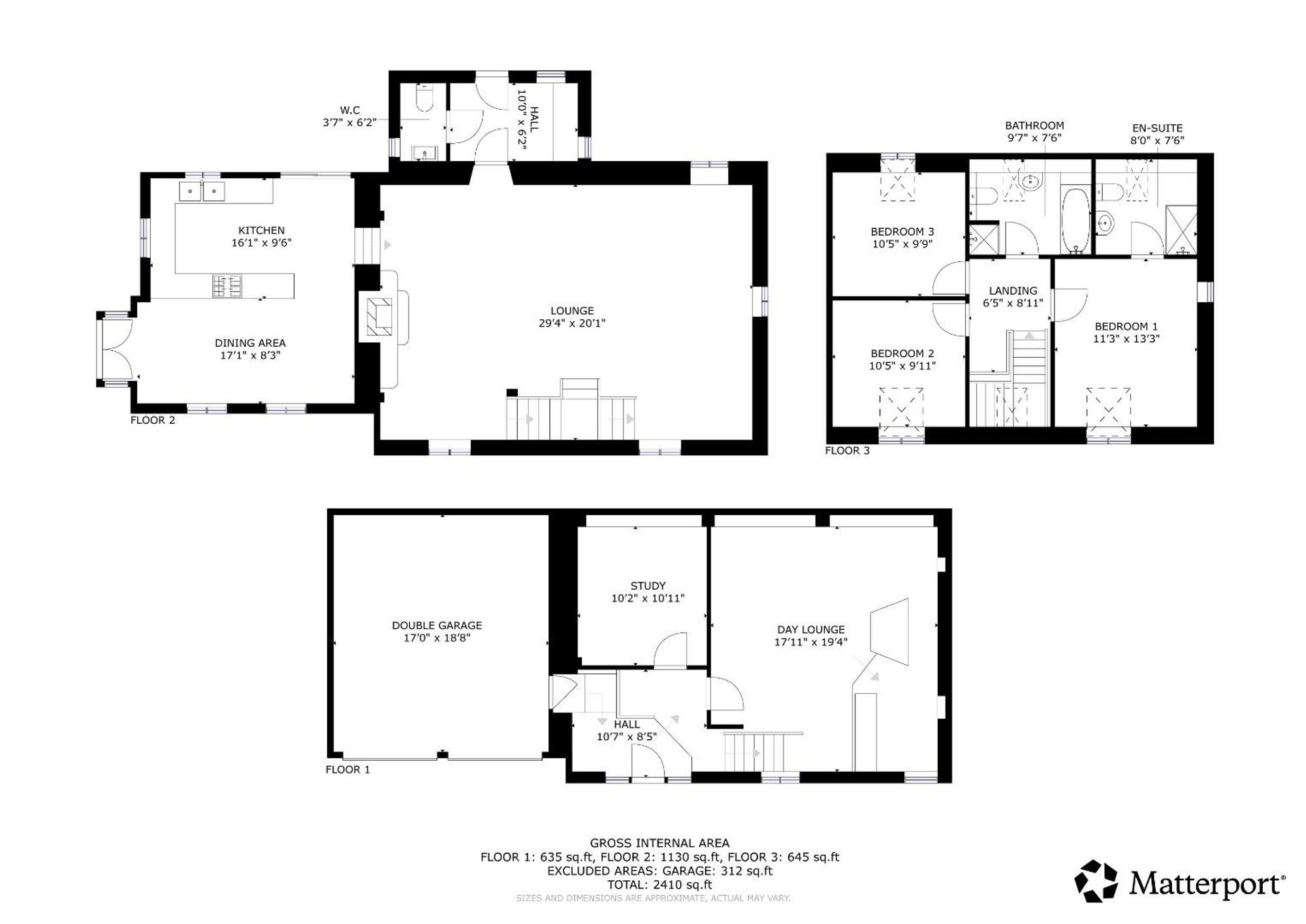 Floor plan — Pwllglas, Ruthin, LL15