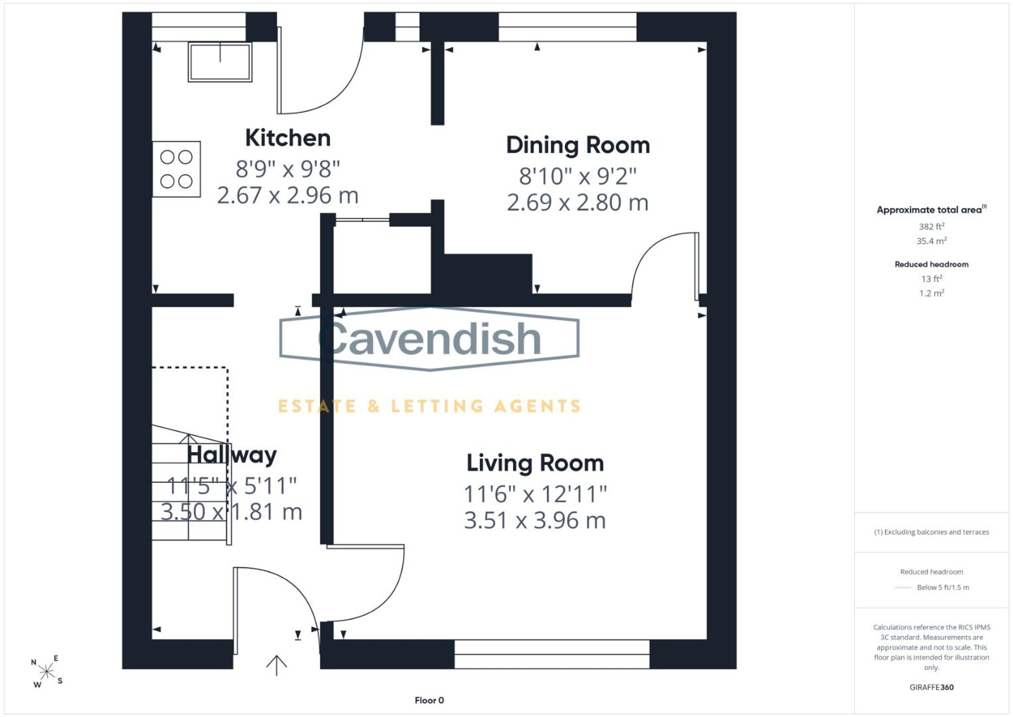 Floor plan — Dukesway, Upton, CH2