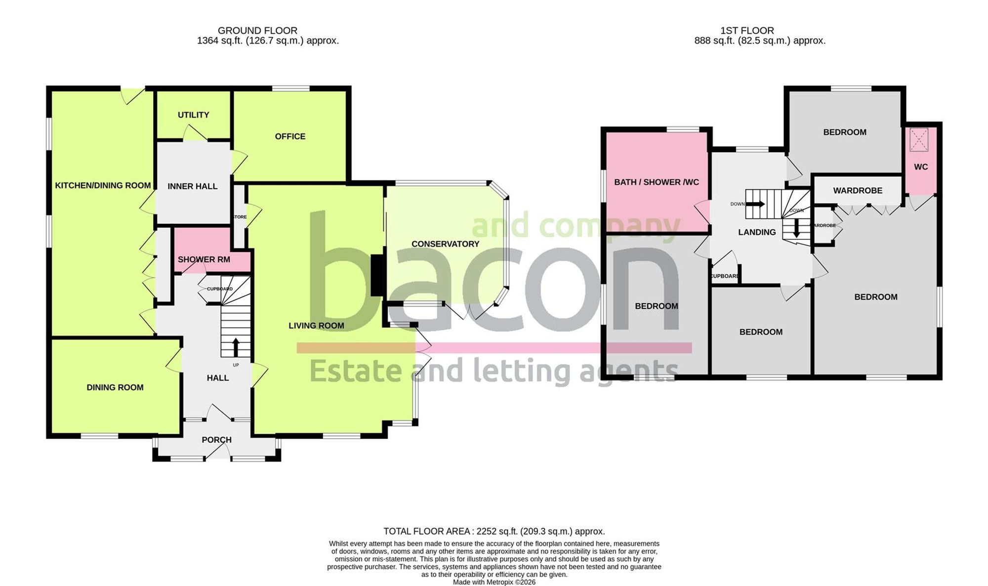 Floor Plan | House | 46 Parklands Avenue, Goring-By-Sea, Worthing, BN12 4NH | For Sale