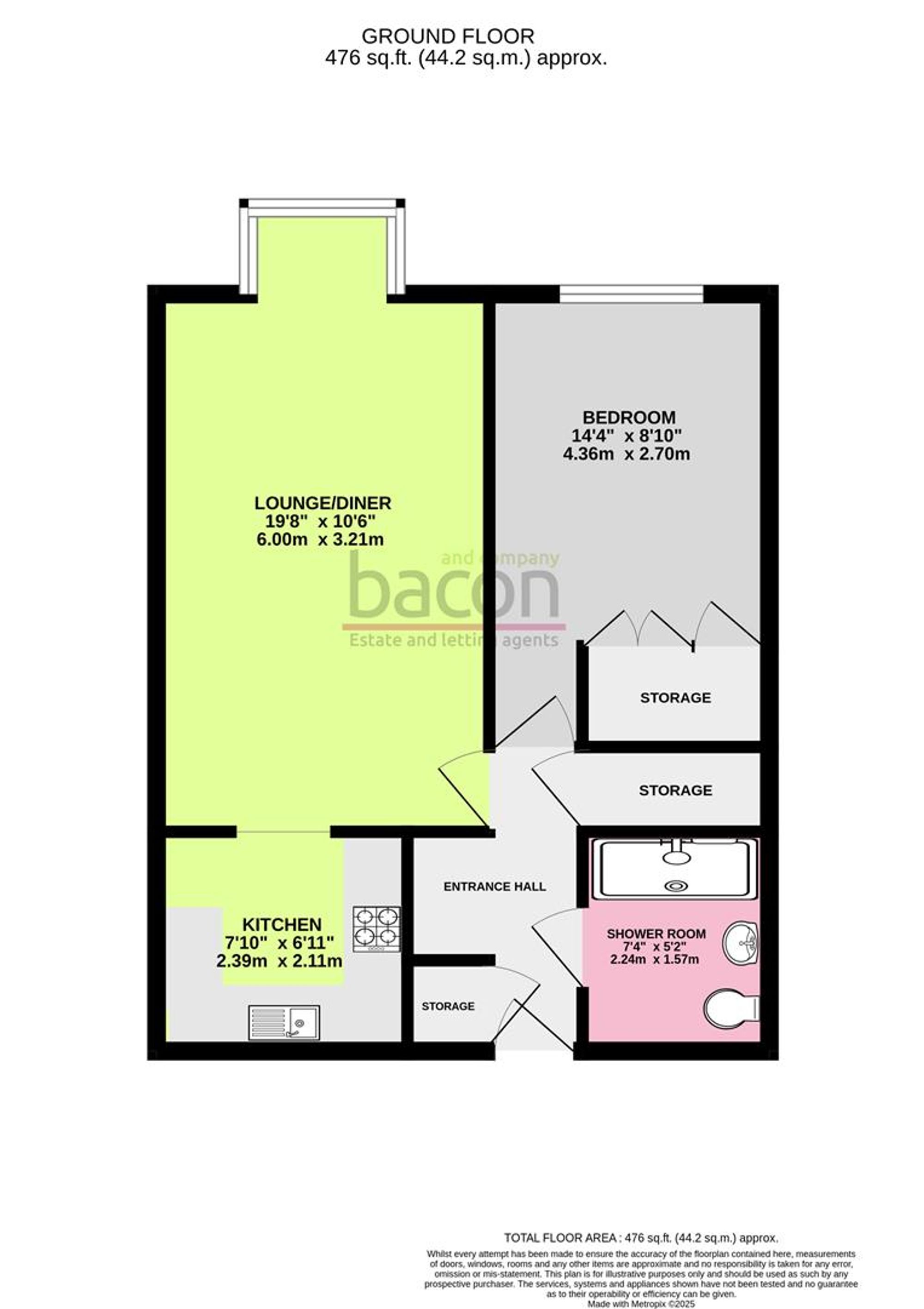 Floor Plan | Other | Flat 46, Penrith Court Broadwater Street East, Worthing, BN14 9AN | For Sale