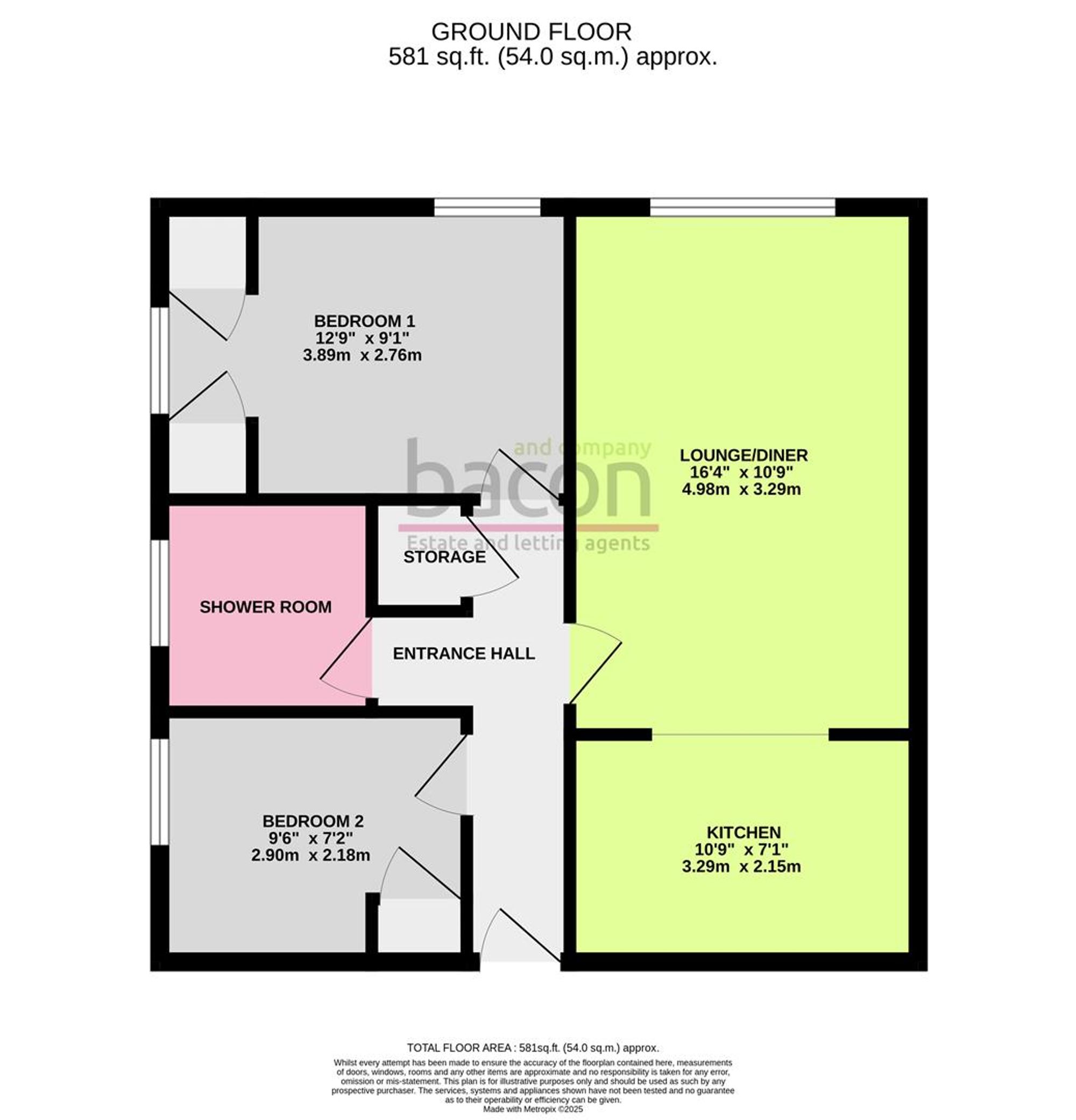 Floor Plan | Other | Flat 1, The Cloisters, 2 Carnegie Road, Worthing, BN14 7BF | Sold - Subject to Contract