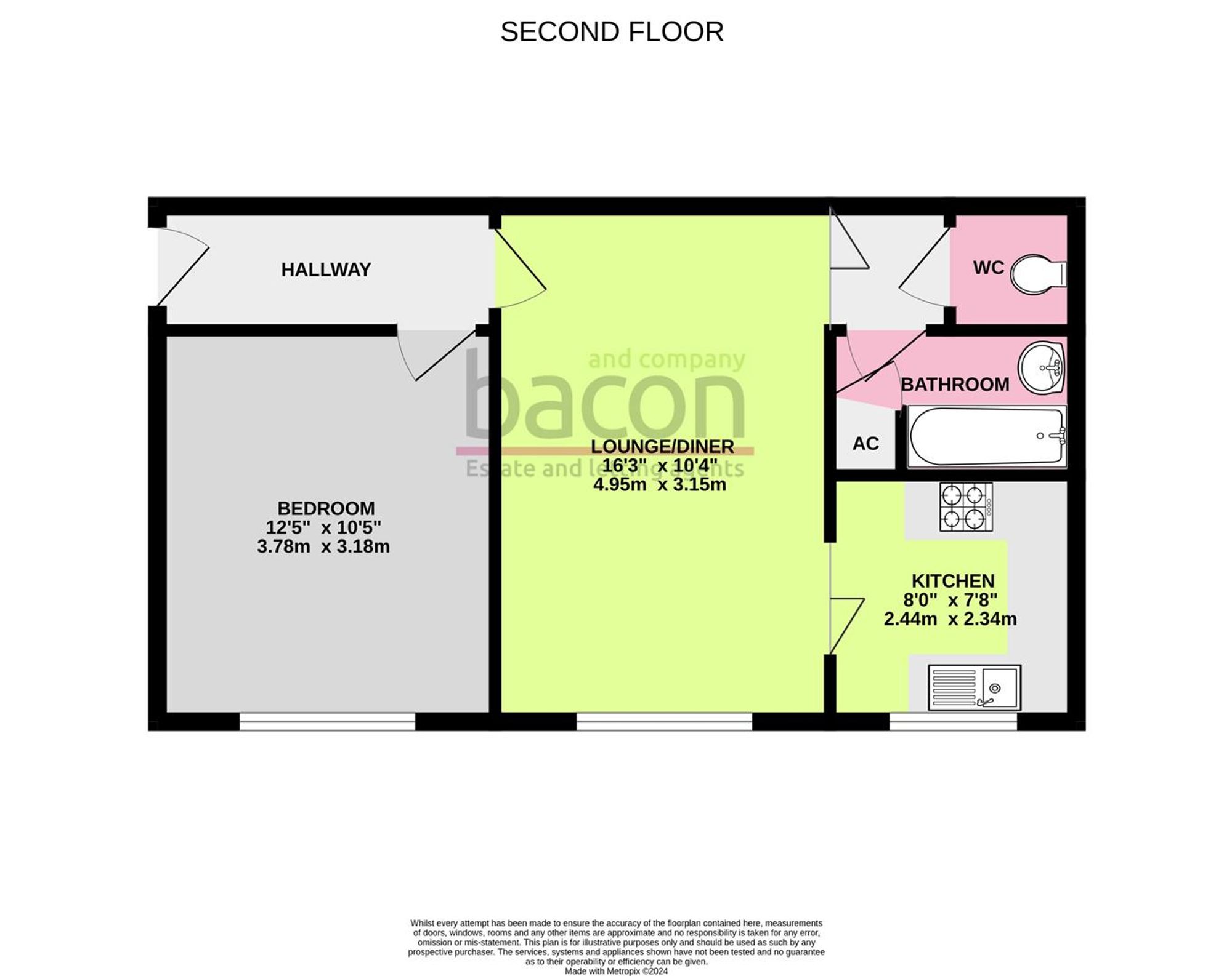 Floor Plan | Apartment | Flat 23, St. Botolphs Court St. Botolphs Road, Worthing, BN11 4JH | Sold - Subject to Contract