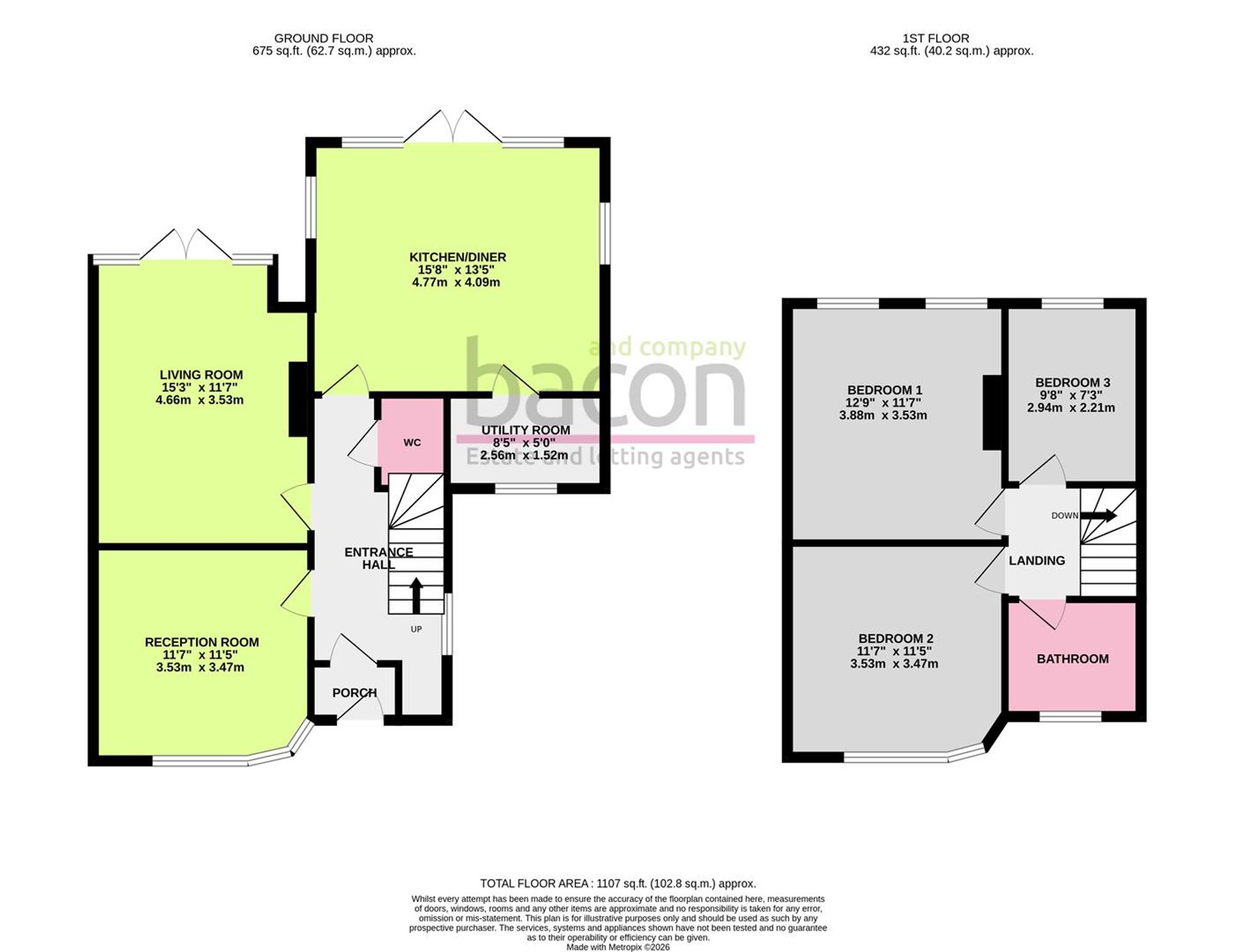Floor Plan | House | 57 Shirley Drive, Worthing, BN14 9AZ | For Sale