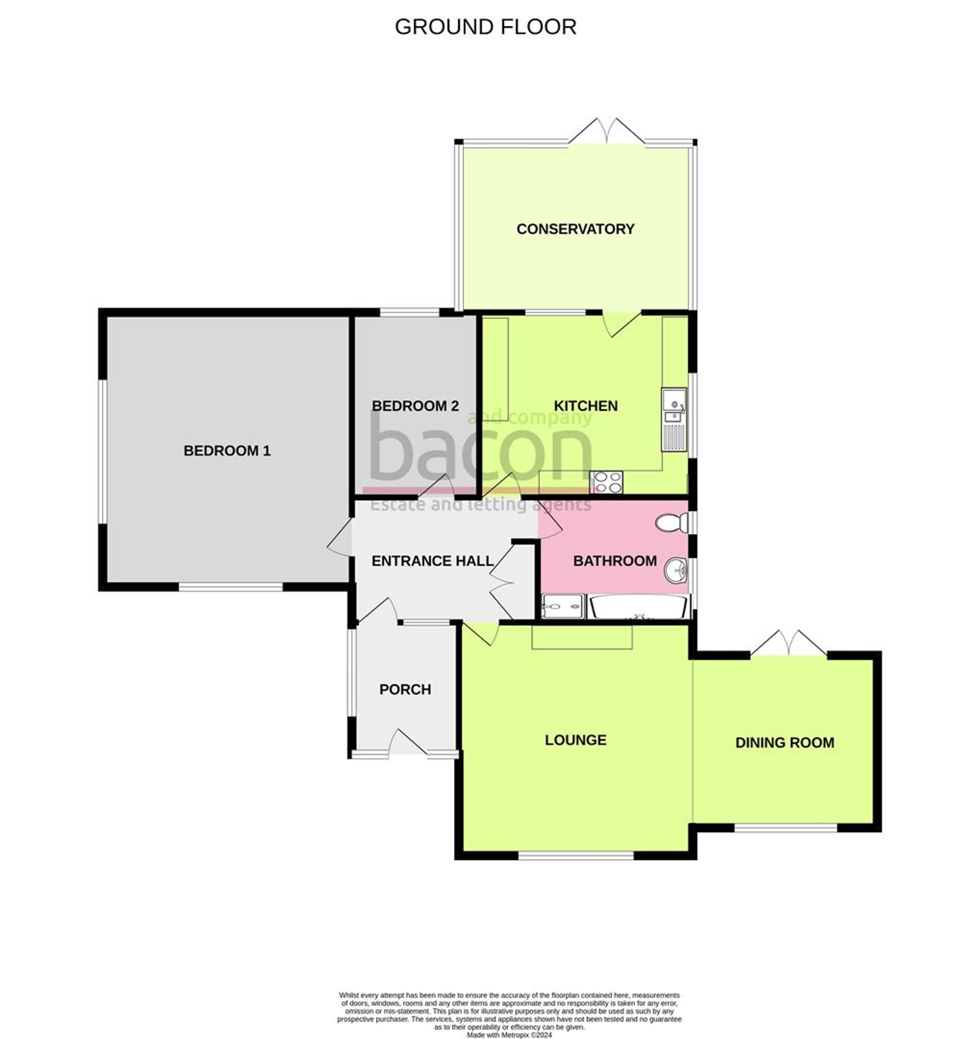 Floor Plan | Bungalow | 1 Stopham Close, Worthing, BN14 7QE | For Sale