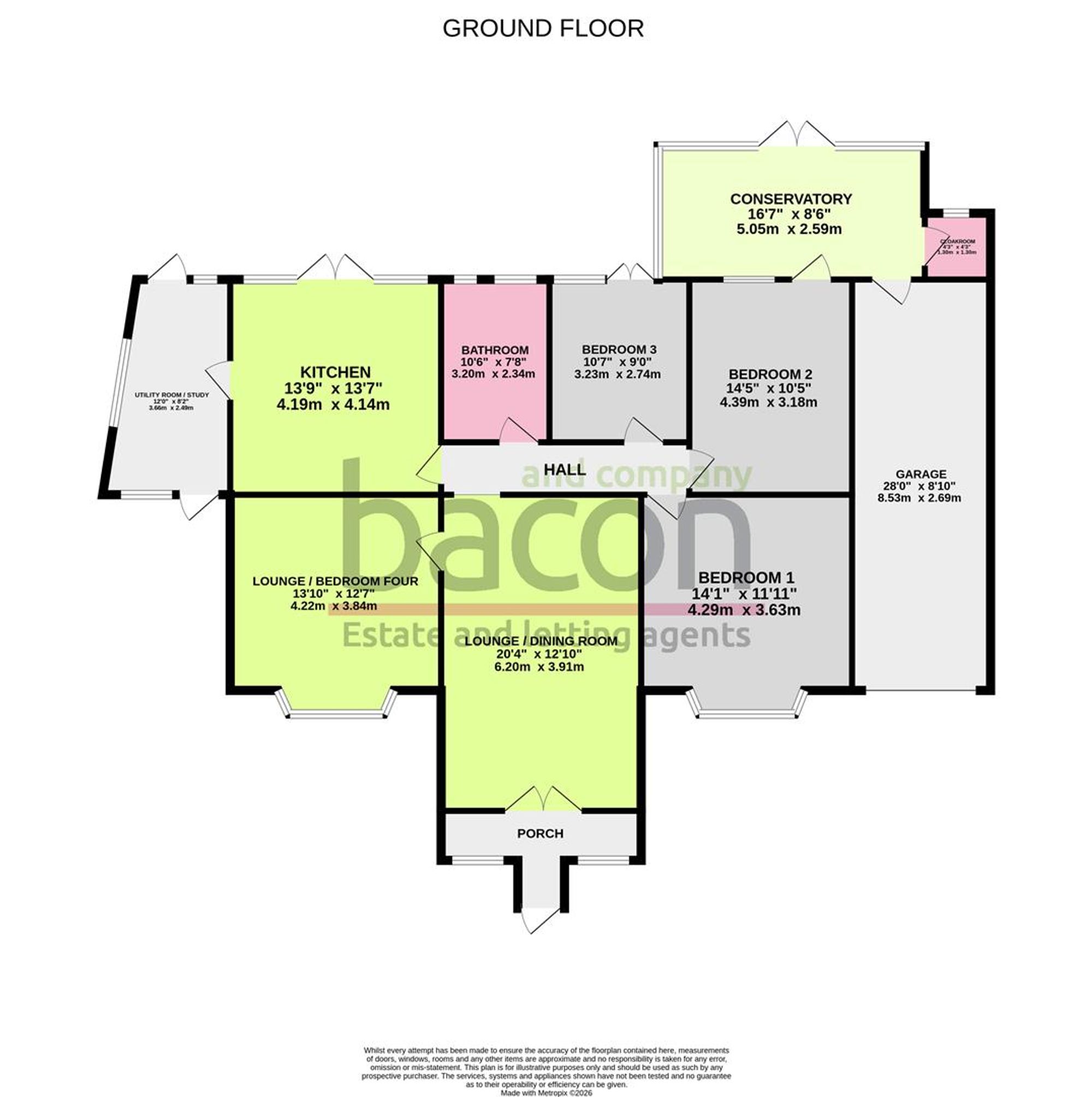 Floor Plan | House | 126 Warren Road, Worthing, BN14 9RB | For Sale