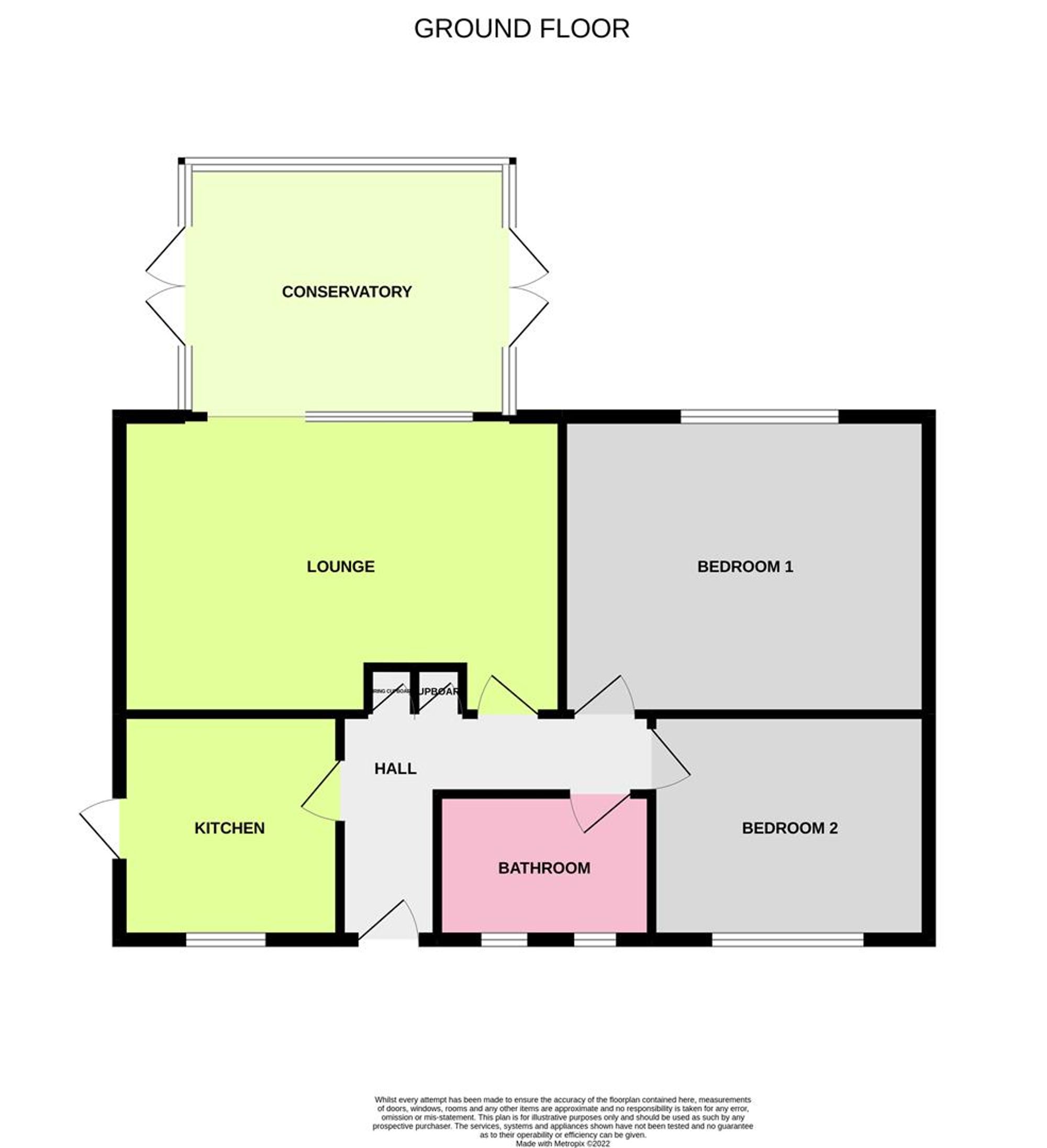 Floor Plan | Bungalow | 19 Cleveland Road, Worthing, BN13 2ET | For Sale