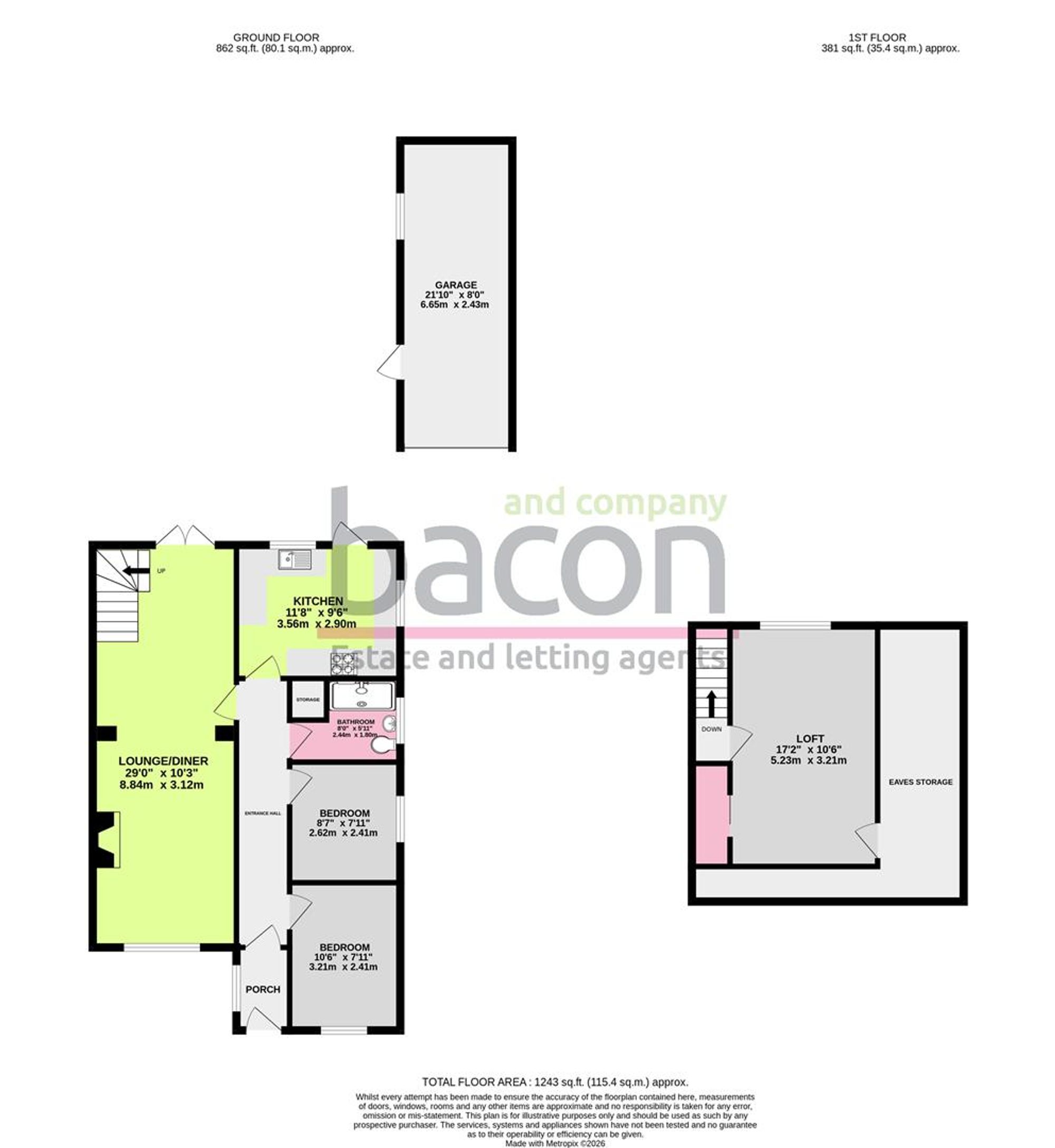 Floor Plan | House | 35 Sackville Crescent, Worthing, BN14 8BP | Sold - Subject to Contract