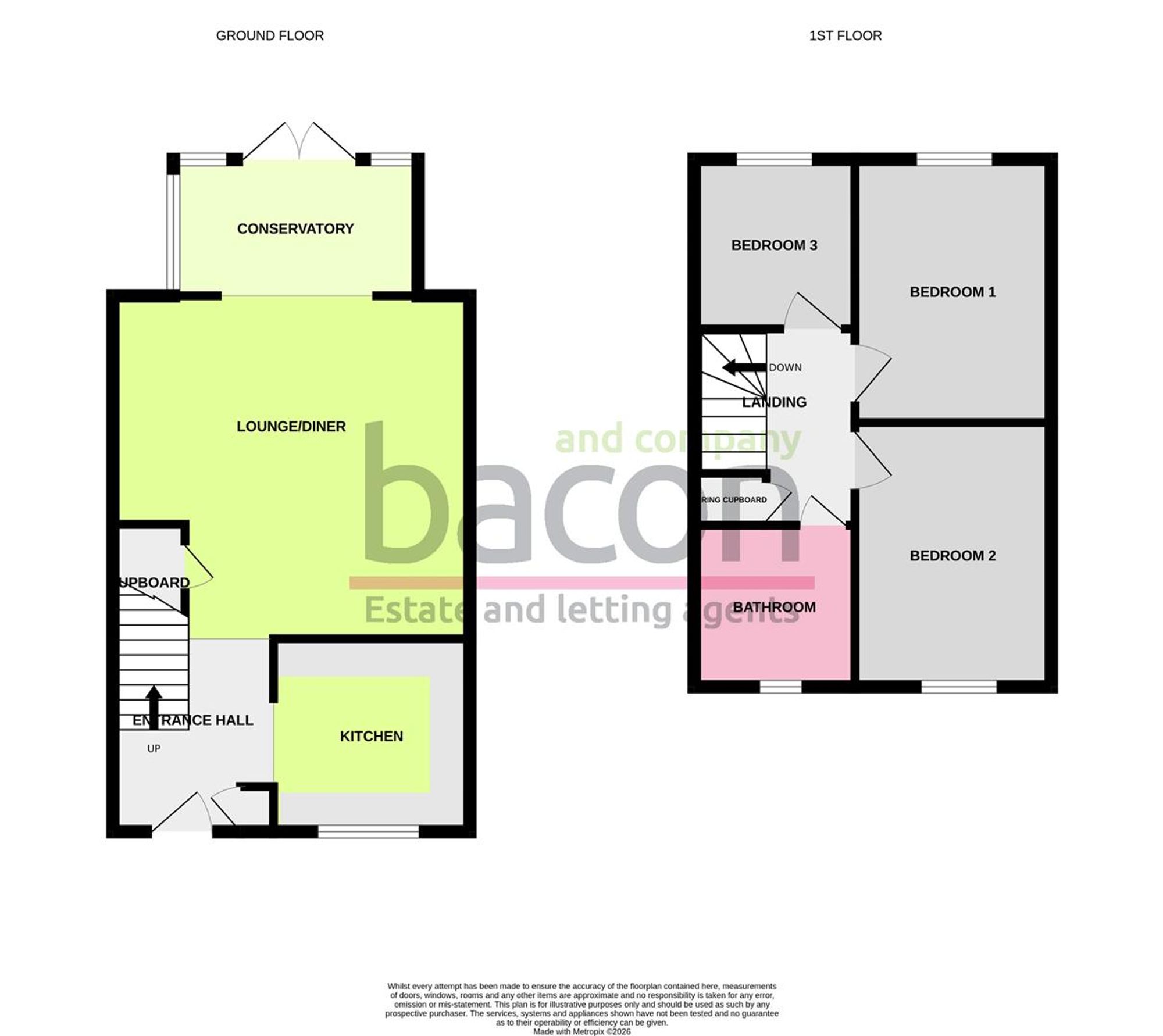 Floor Plan | House | 24 Bridgnorth Close, Worthing, BN13 3QW | Sold - Subject to Contract