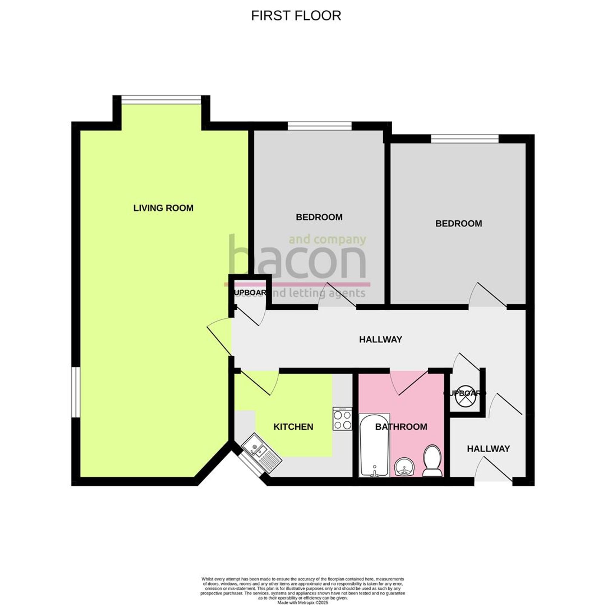 Floor Plan | Flat | 4 The Courtyard St. Botolphs Road, Worthing, BN11 4JQ | Sold - Subject to Contract
