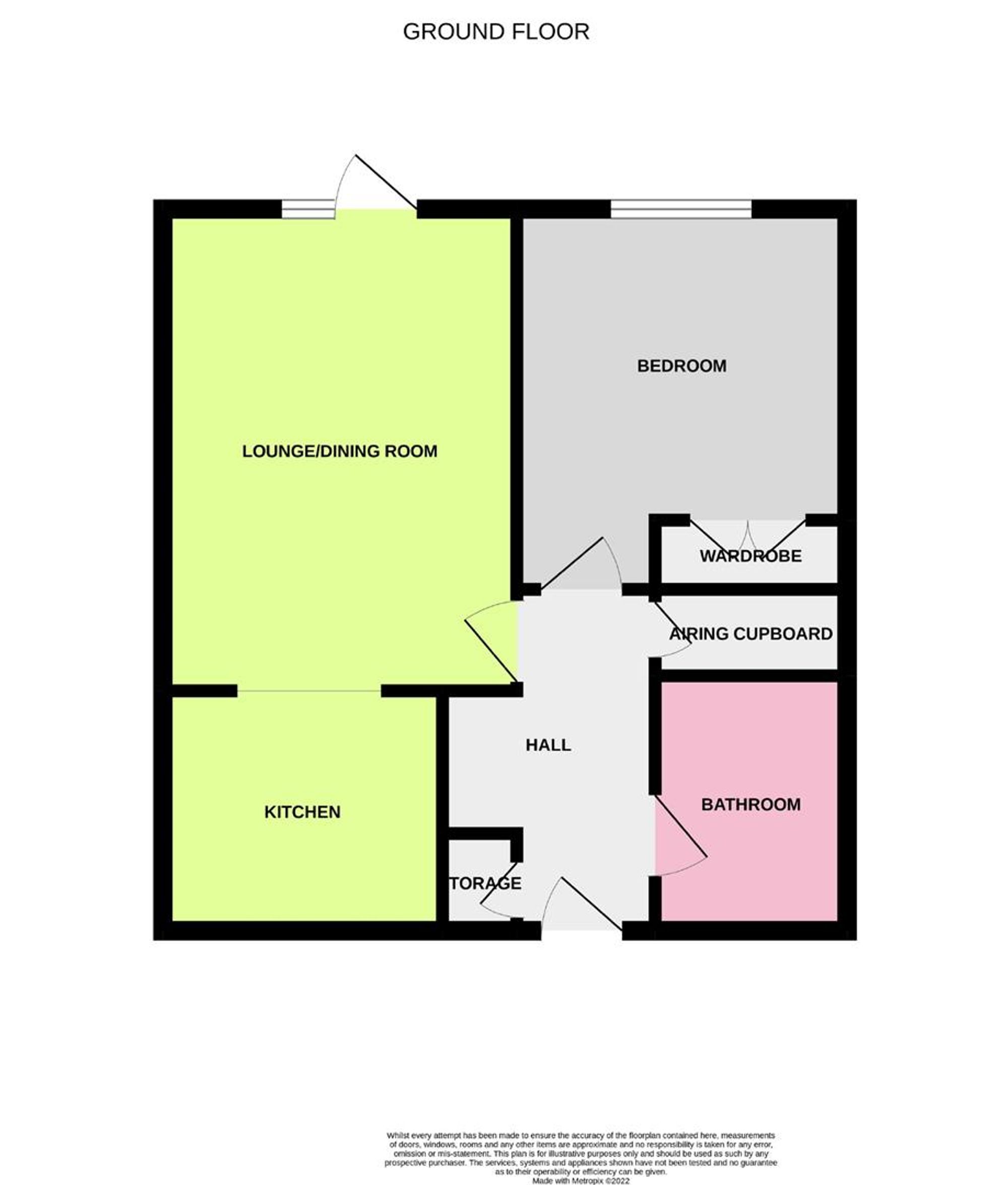 Floor Plan | Retirement Property | Flat 17, Penrith Court Broadwater Street East, Worthing, BN14 9AN | For Sale