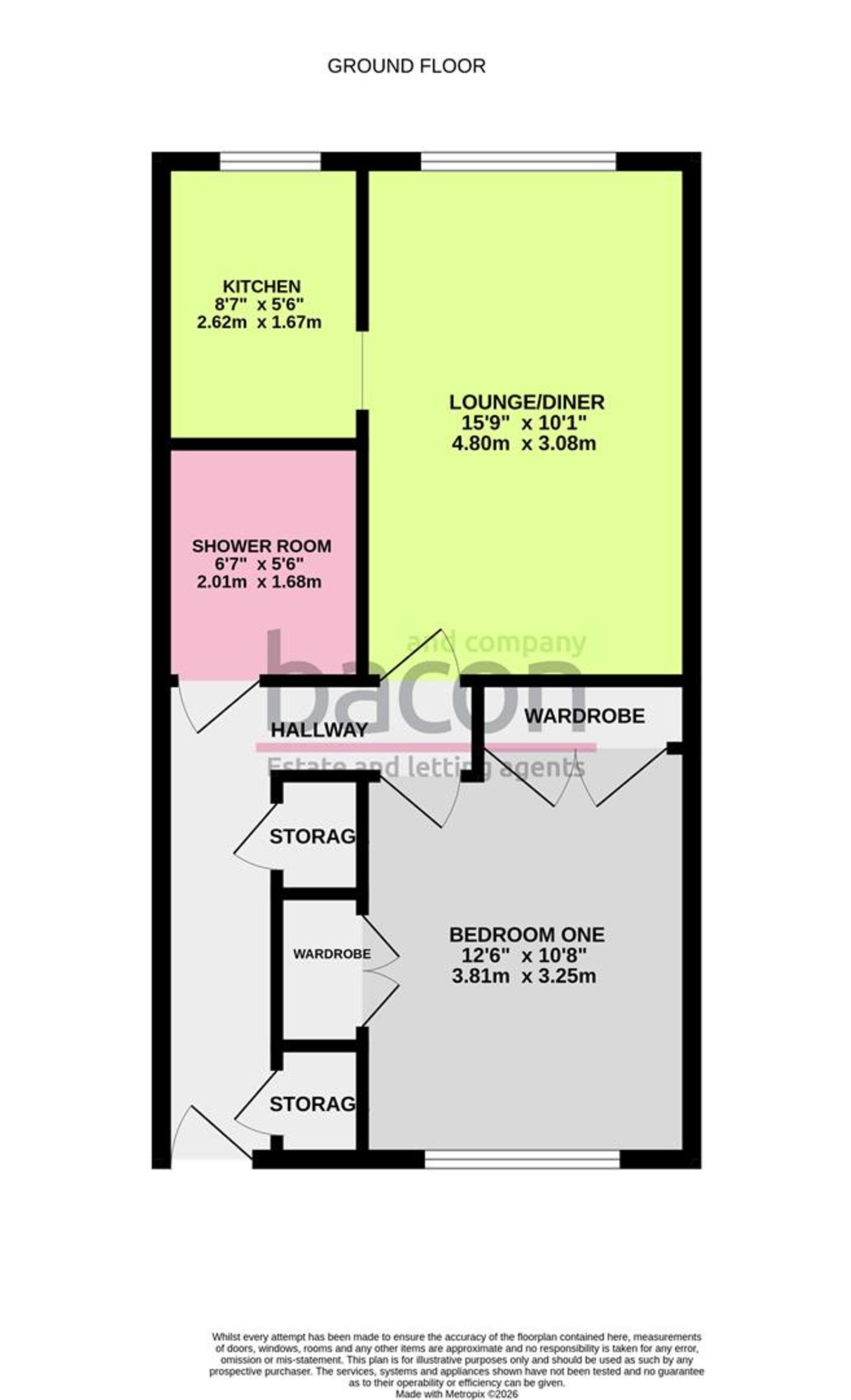 Floor Plan | Other | Flat 3, The Cloisters, 2 Carnegie Road, Worthing, BN14 7BF | Sold - Subject to Contract