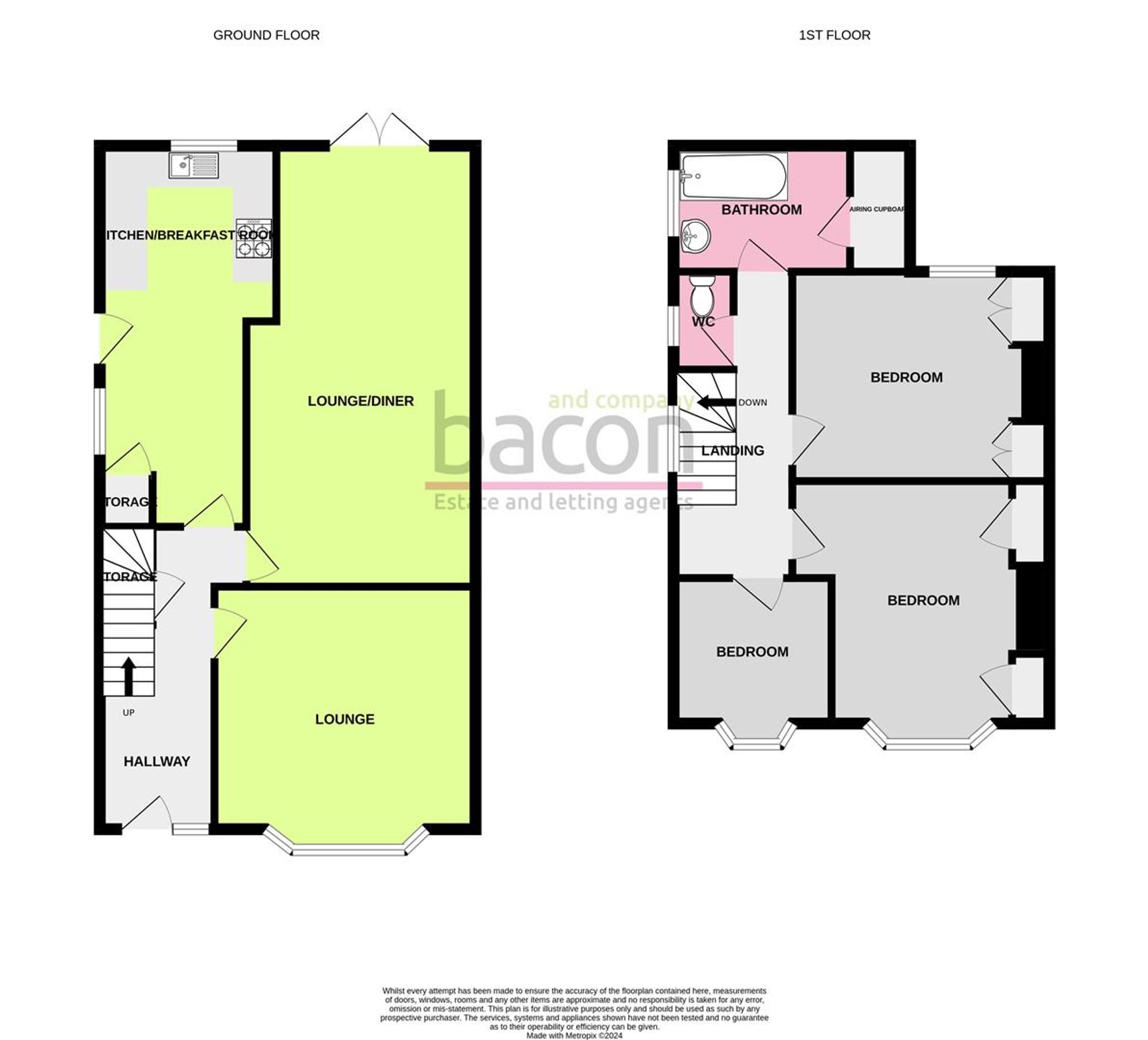 Floor Plan | House | 3 Evelyn Road, Worthing, BN14 8AY | For Sale
