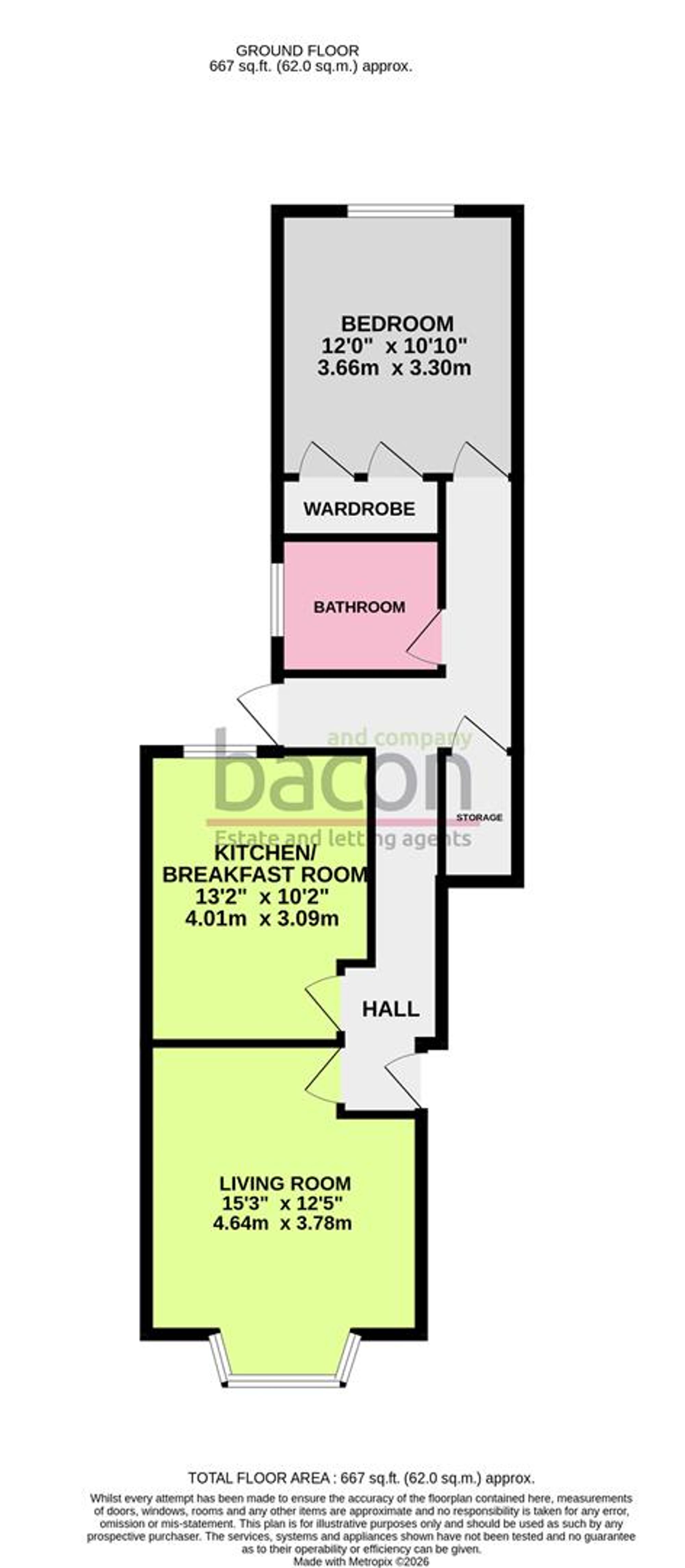 Floor Plan | Other | Flat 1, 155 Lyndhurst Road, Worthing, BN11 2DG | Sold - Subject to Contract