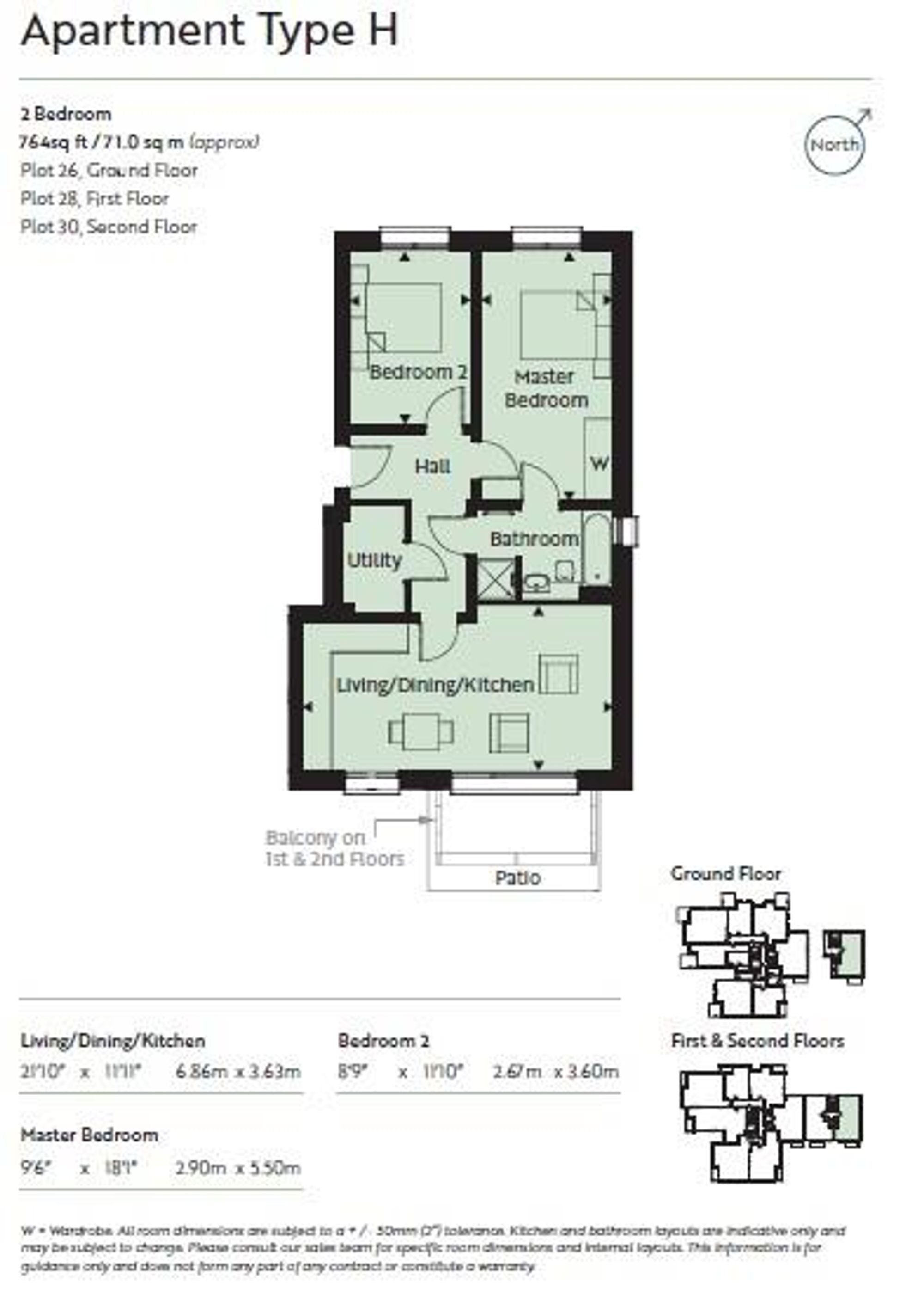 Floor Plan | Flat | Flat 28 Lindfield Place, Worthing, BN11 2FQ | For Sale