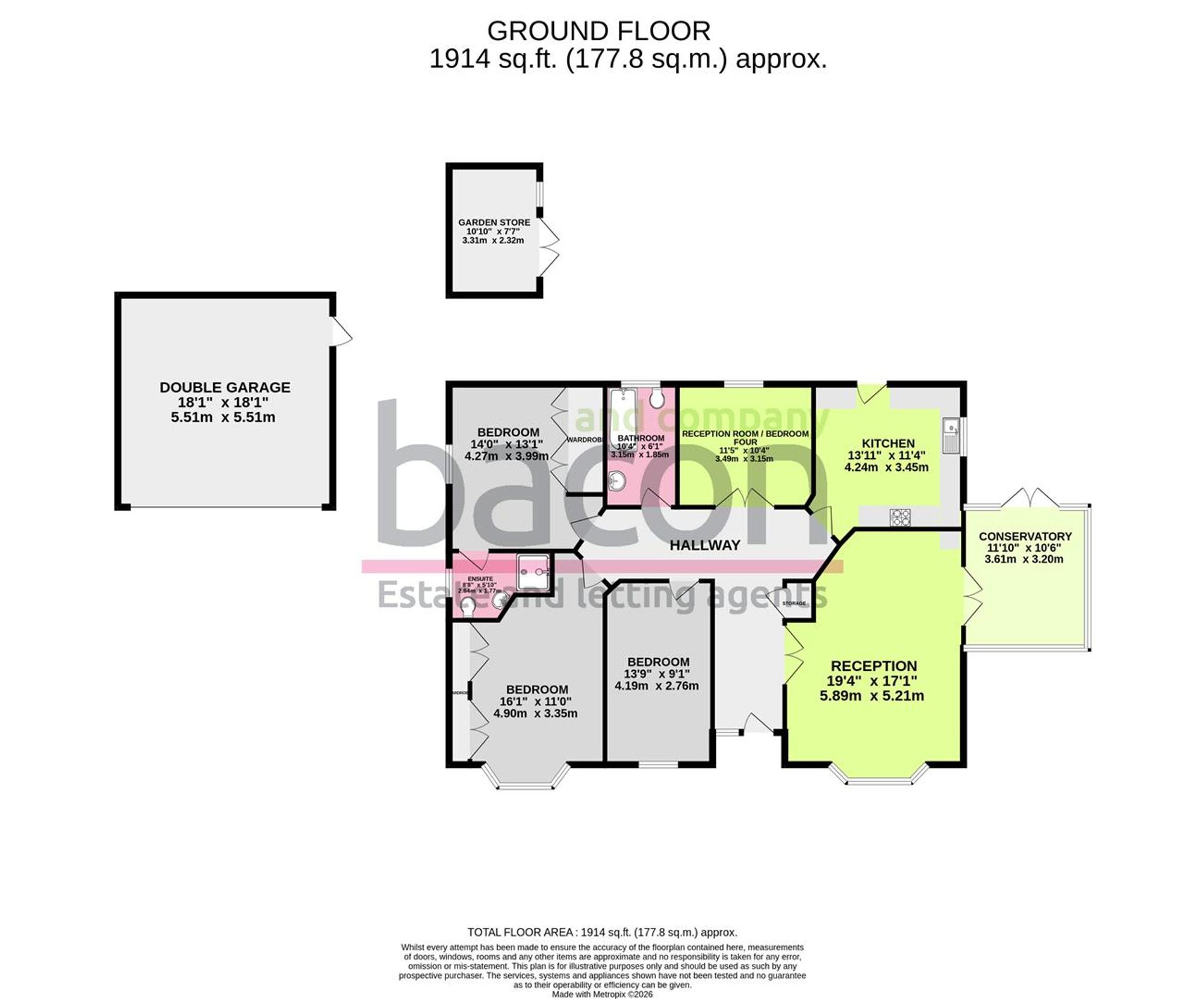 Floor Plan | House | 12 Roundwood, Worthing, BN13 3GZ | For Sale