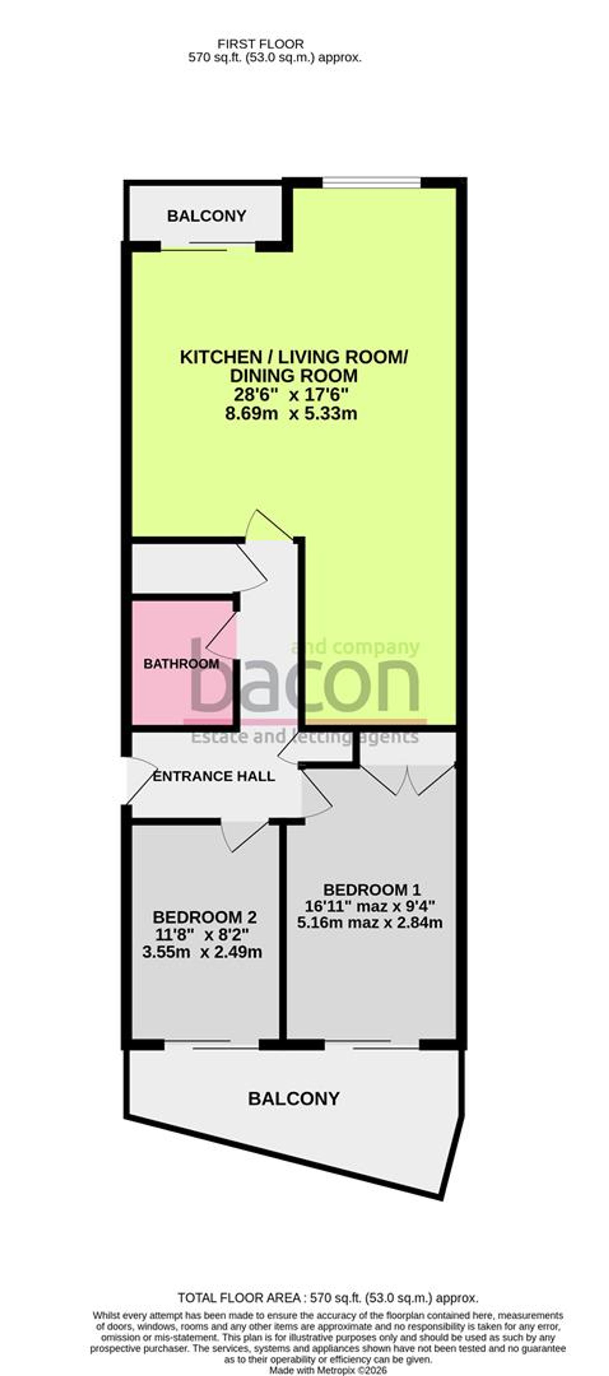 Floor Plan | Apartment | 5a Ferry Road, Shoreham-By-Sea, BN43 5RA | For Sale