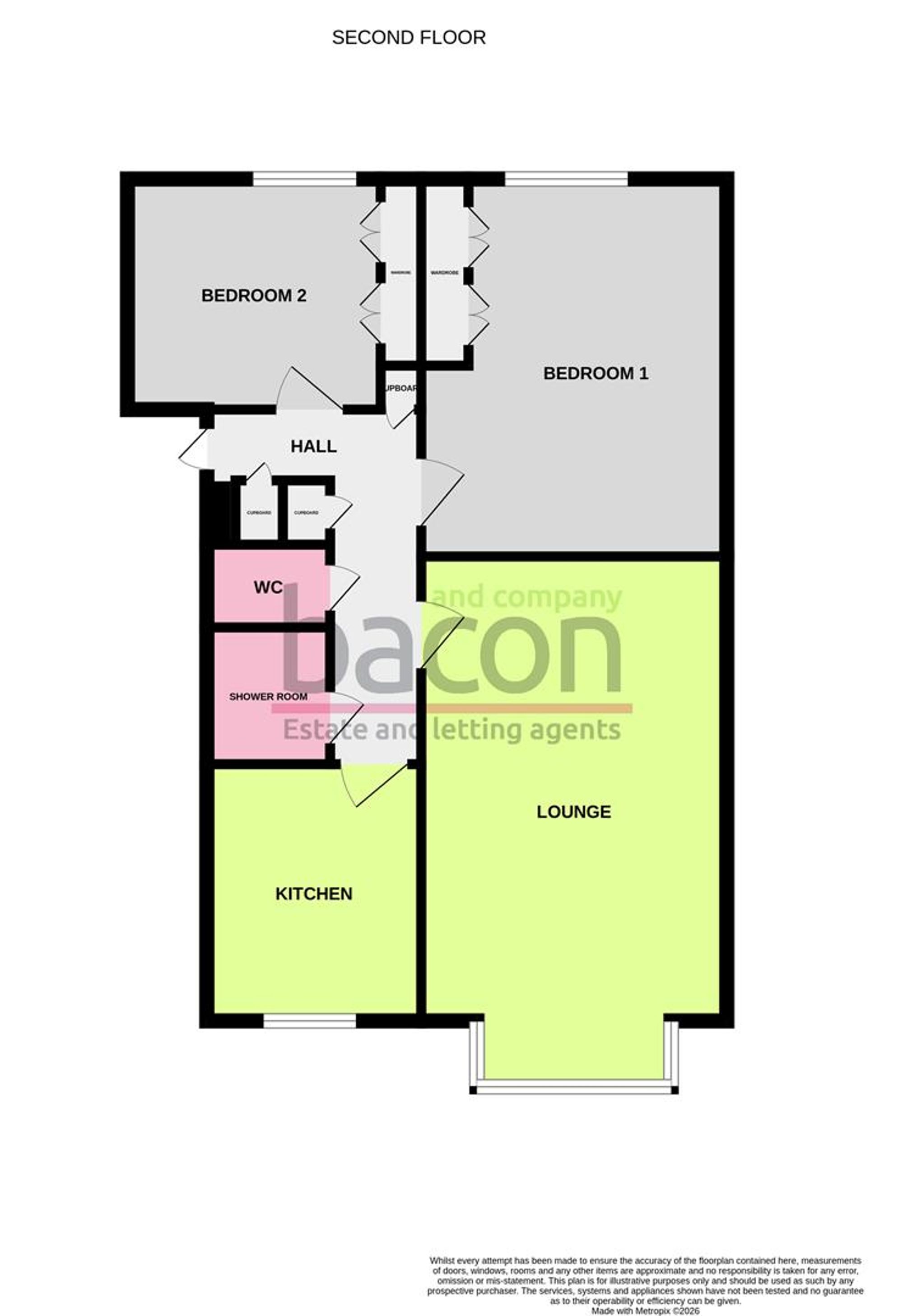 Floor Plan | Flat | Flat 6, Strone Court Wallace Avenue, Worthing, BN11 5RD | For Sale