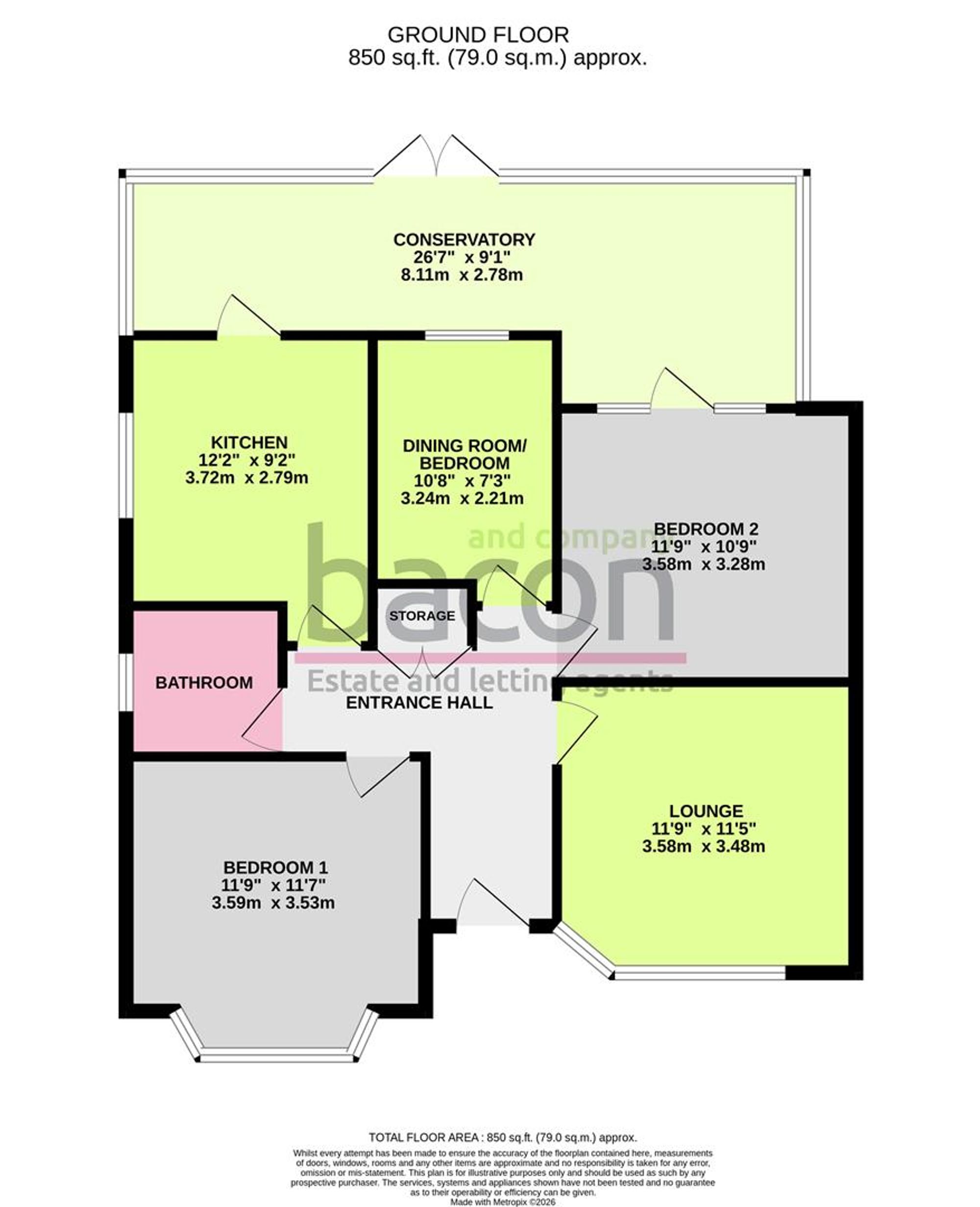 Floor Plan | House | 2 The Triangle Western Road, Lancing, BN15 8RY | For Sale