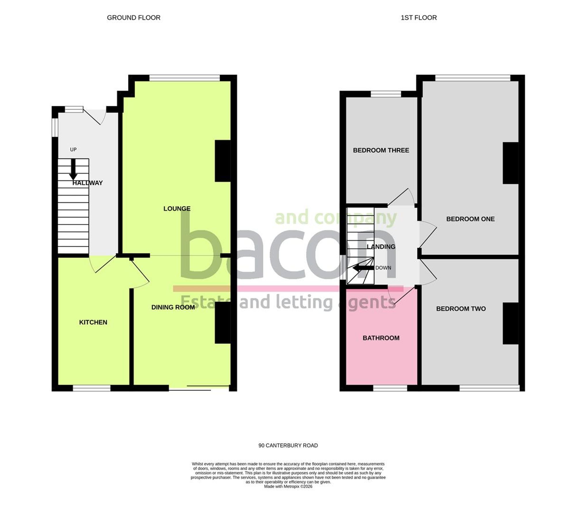 Floor Plan | House | 90 Canterbury Road, Worthing, BN13 1AN | Sold - Subject to Contract