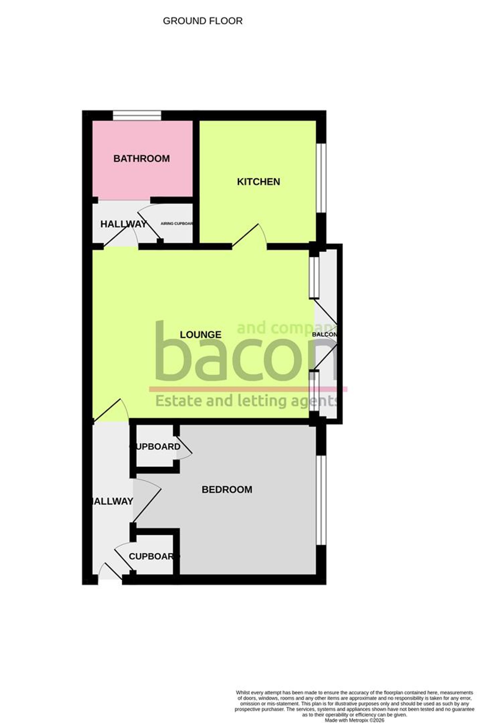 Floor Plan | Apartment | 2 Elizabeth Court, 57 - 59 Mill Road, Worthing, BN11 5DY | For Sale