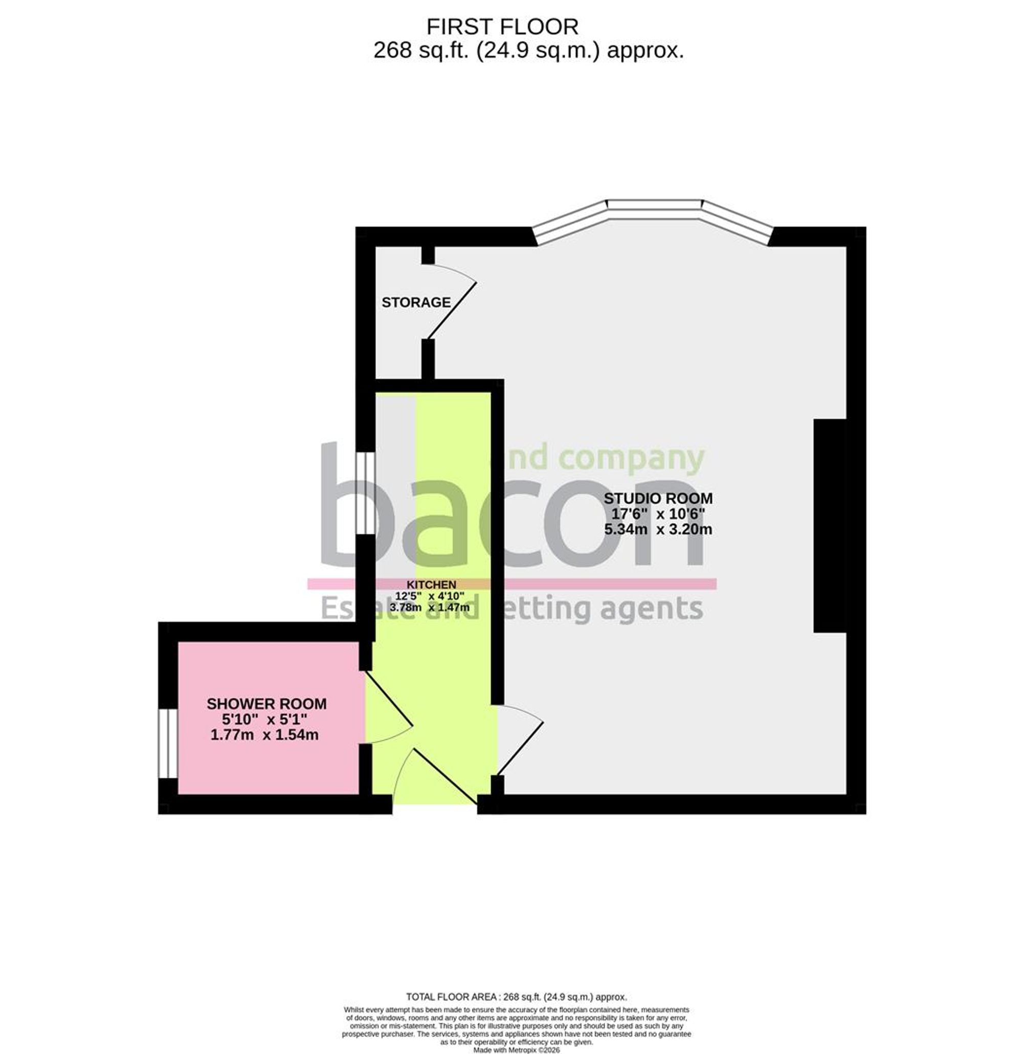 Floor Plan | Other | Flat 4, 52 Rowlands Road, Worthing, BN11 3JT | To Let