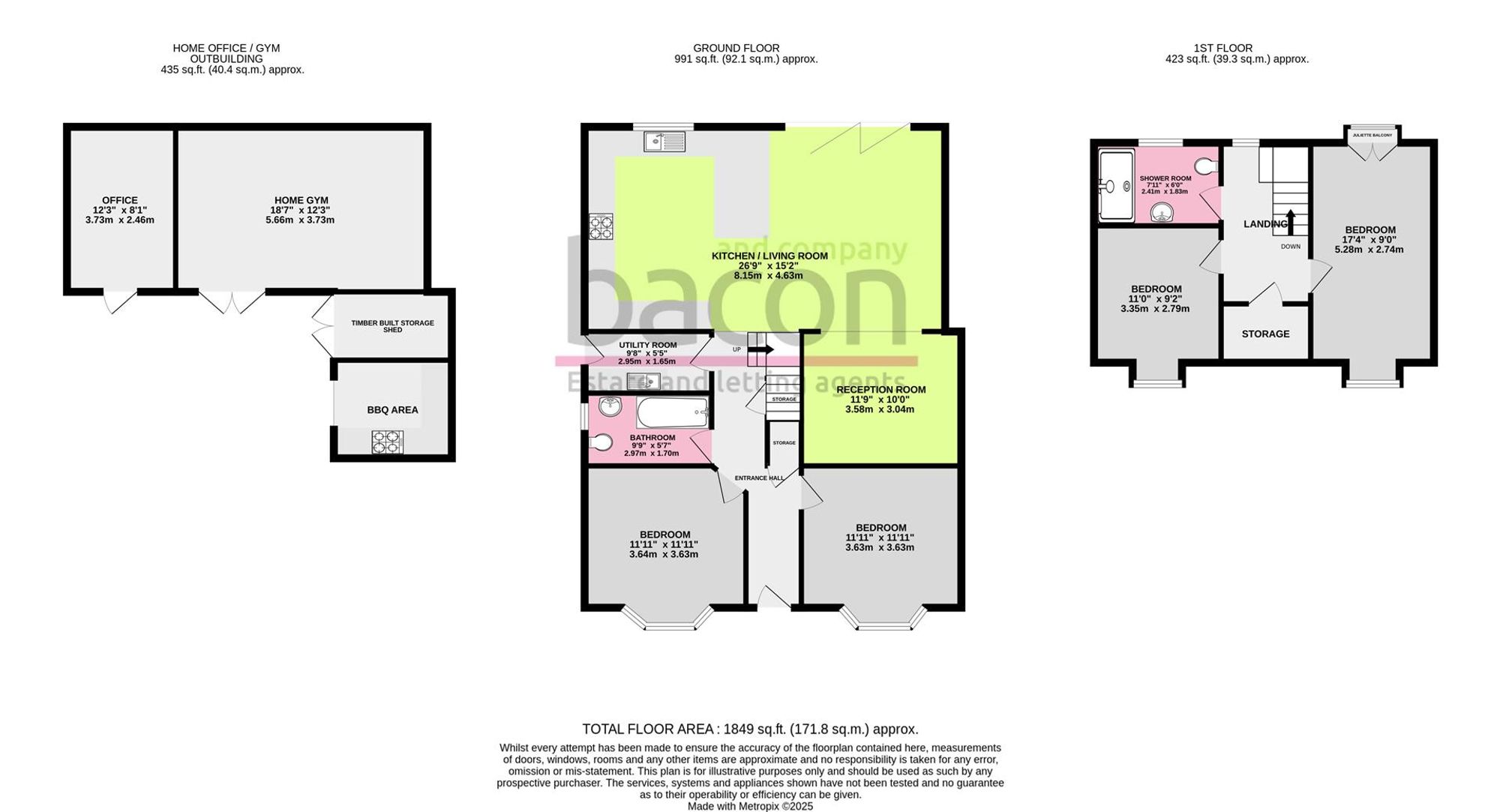 Floor Plan | House | 85 Berriedale Drive, Sompting, Lancing, BN15 0LD | For Sale