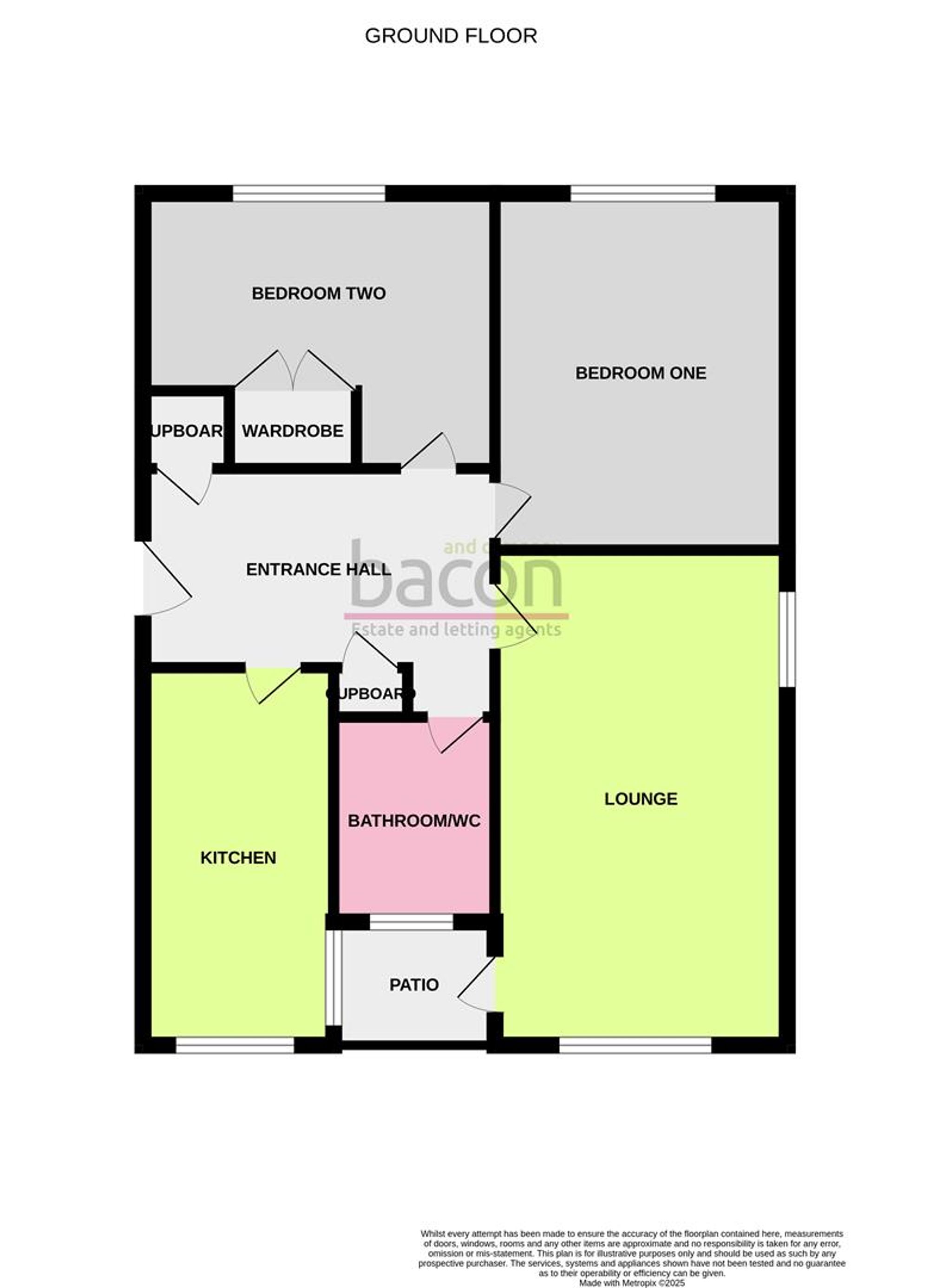 Floor Plan | Flat | Flat 1, Wimborne Court Brooklyn Avenue, Worthing, BN11 5QW | Sold - Subject to Contract