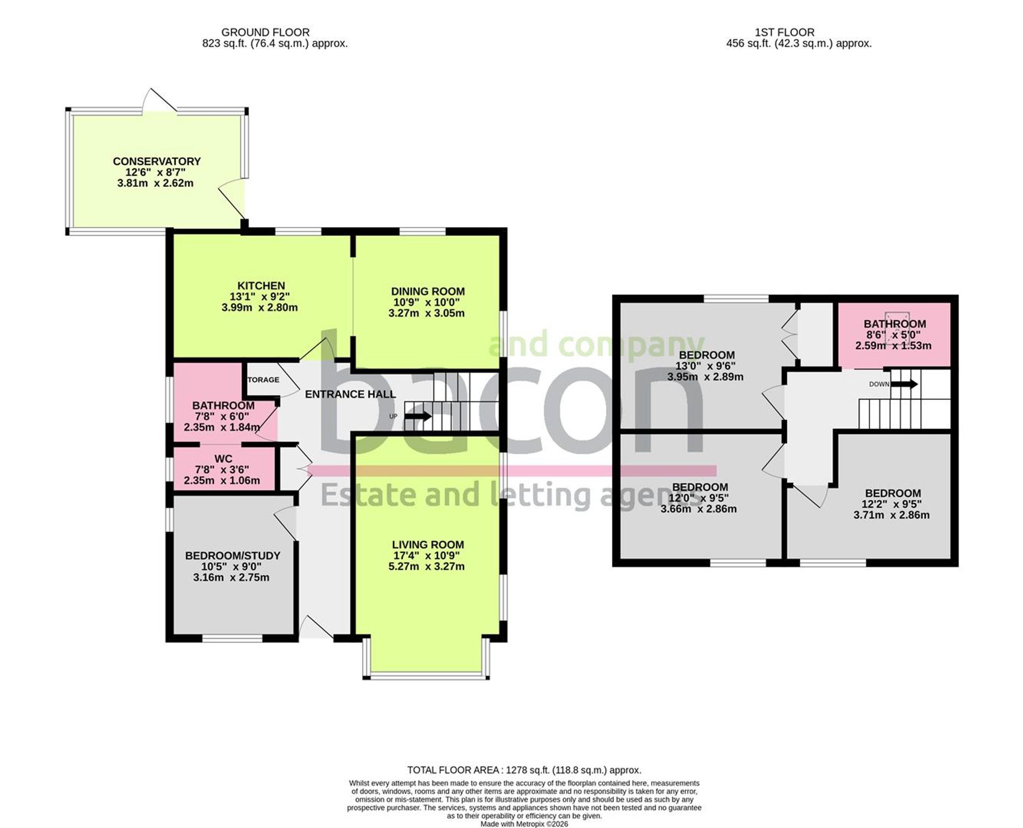 Floor Plan | House | 13 Church Close, Lancing, BN15 0EZ | Sold - Subject to Contract