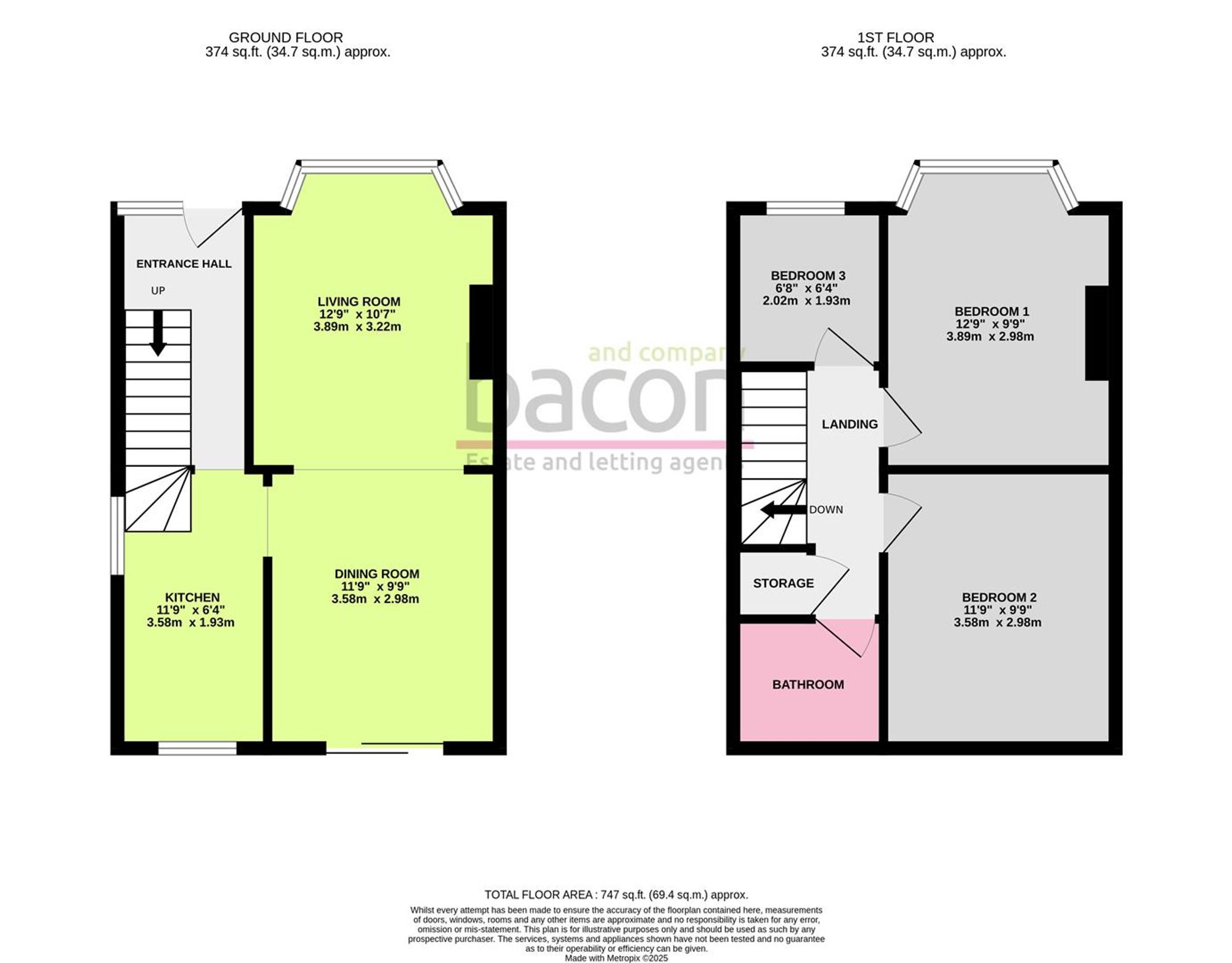 Floor Plan | House | 4 Turner Road, Worthing, BN14 8PZ | Let Agreed