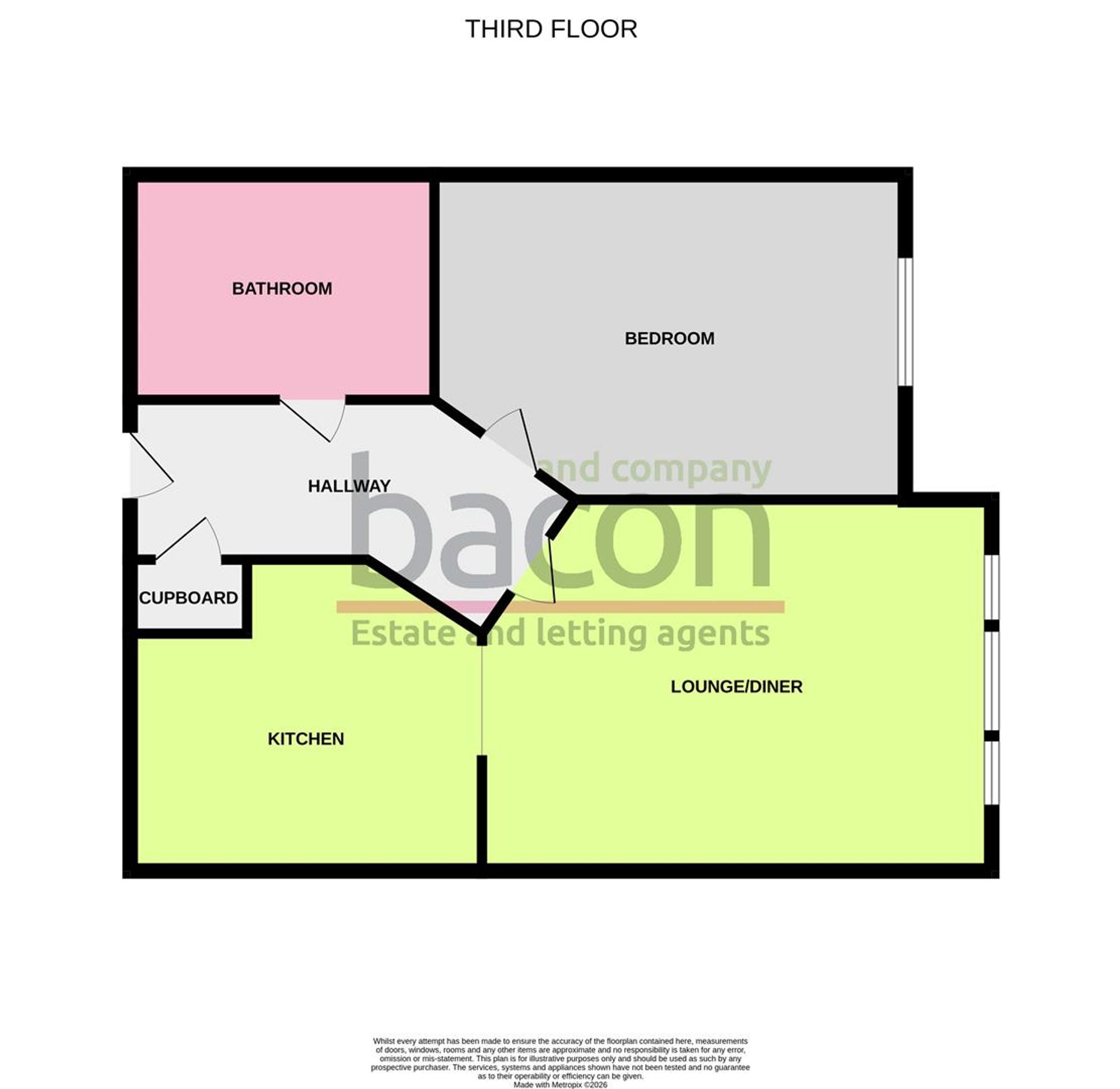 Floor Plan | Flat | Flat 35, Rotary Lodge, 32 St. Botolphs Road, Worthing, BN11 4JT | For Sale