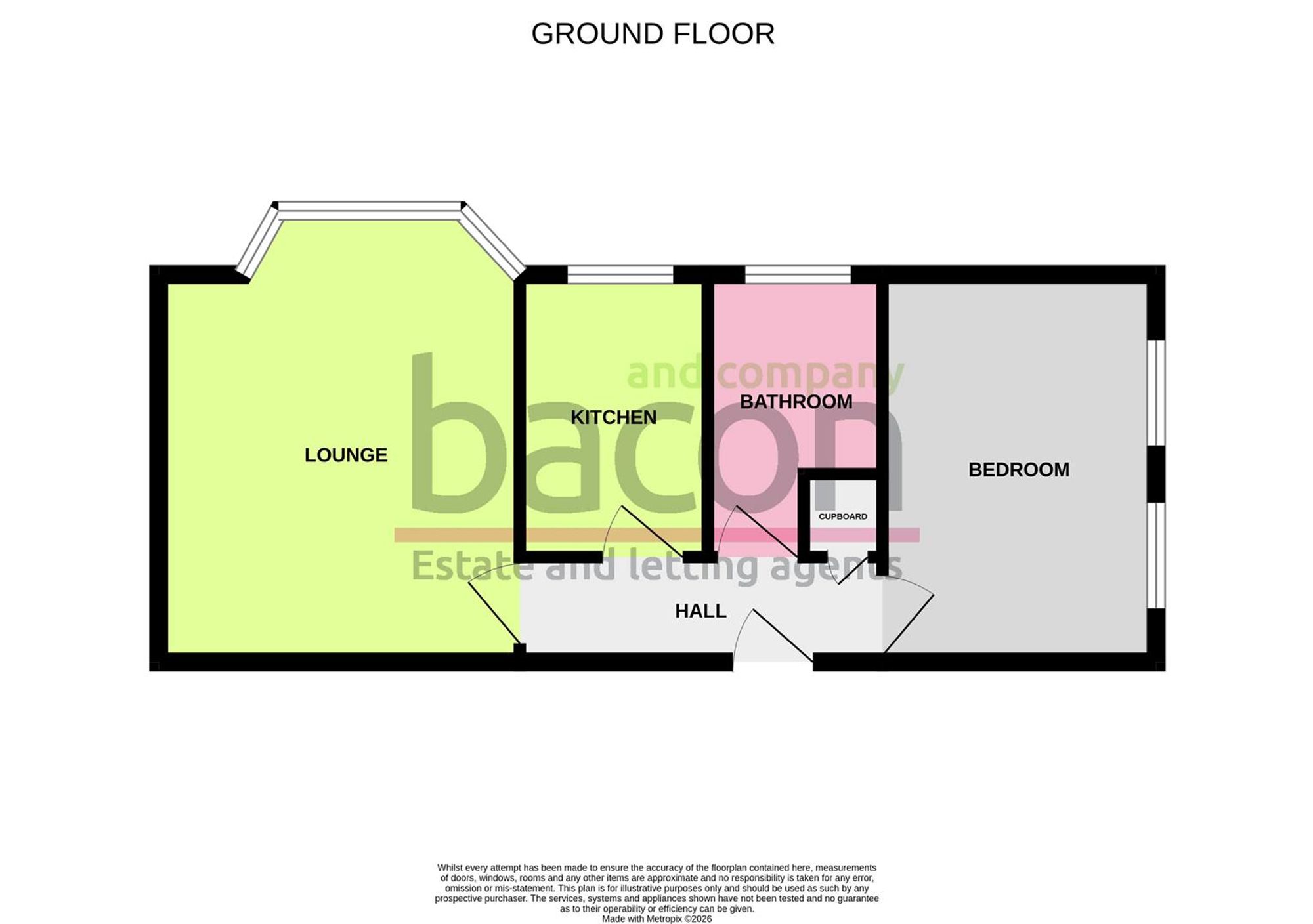 Floor Plan | Apartment | Flat 1, Christchurch House 32-34 Christchurch Road, Worthing, BN11 1JA | Sold - Subject to Contract