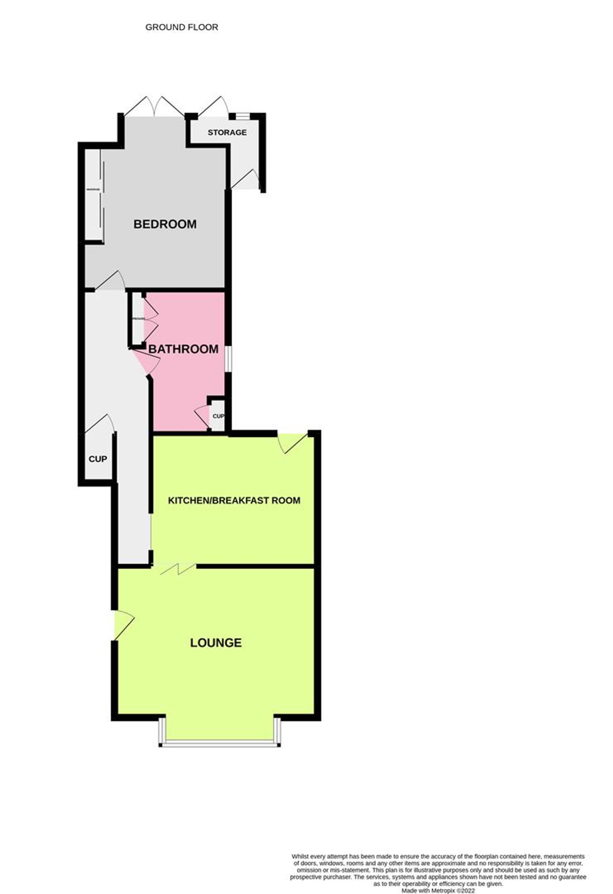 Floor Plan | Other | GFF, 22 Harrow Road, Worthing, BN11 4RB | Let Agreed